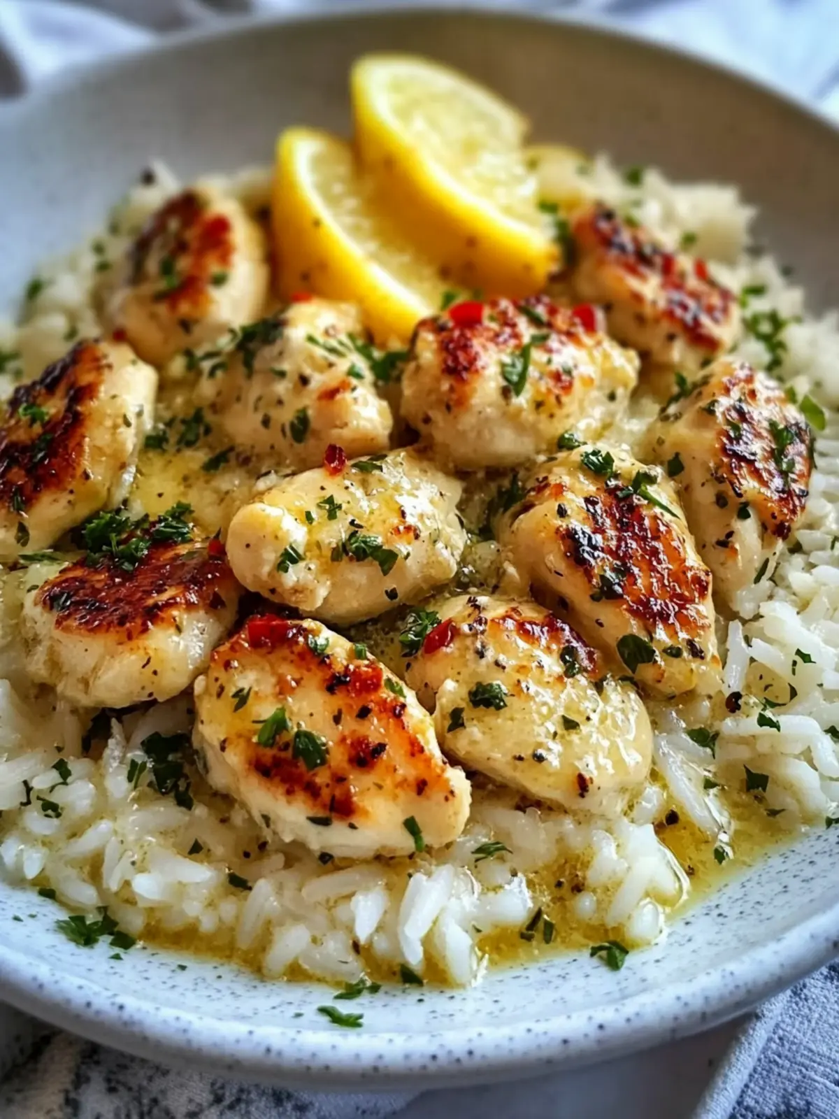 Irresistible Chicken Scampi with Creamy Garlic Parmesan Rice 4 Chicken Scampi with Creamy Garlic Parmesan Rice