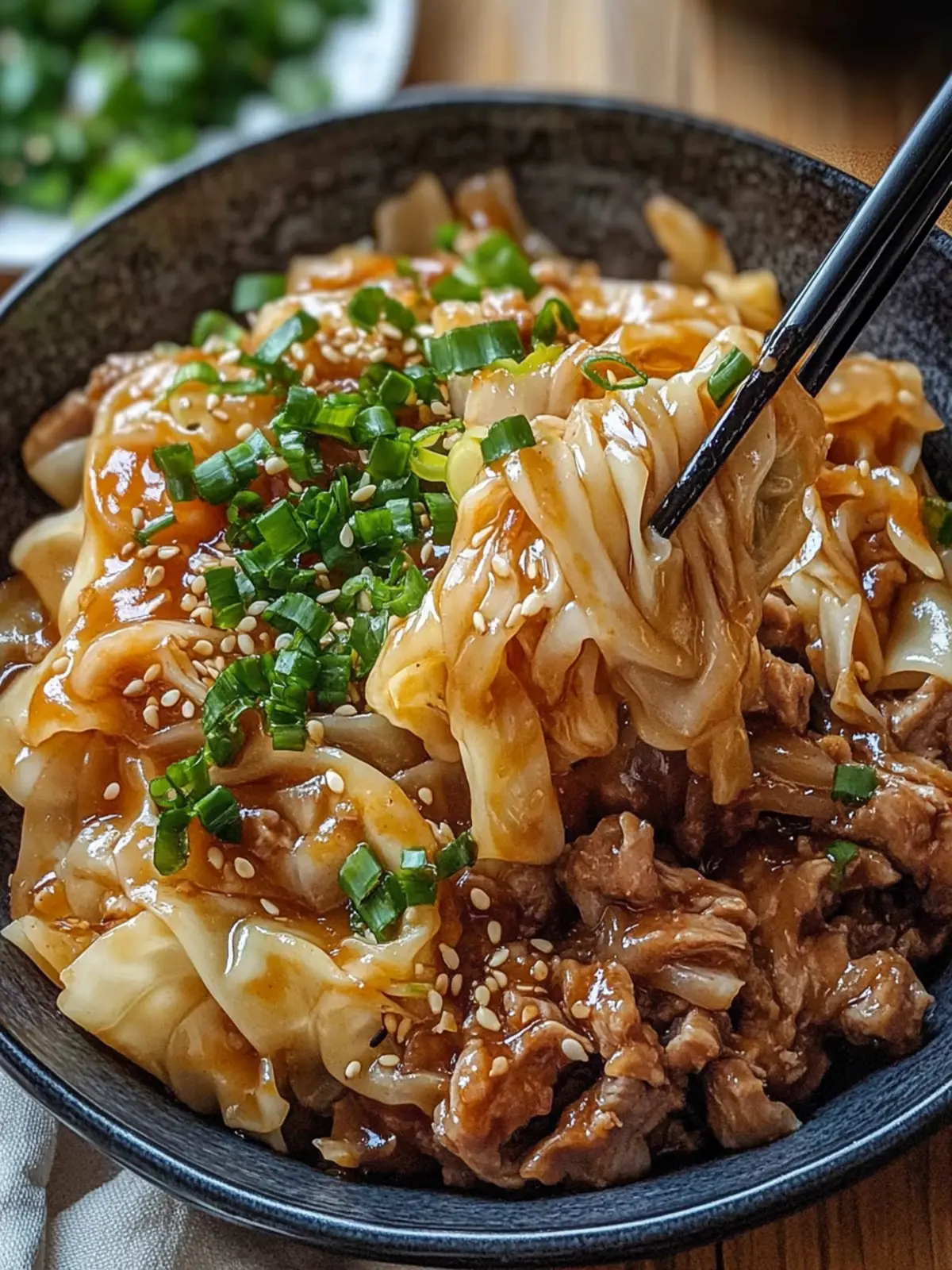 Savory Potsticker Noodle Bowl with Pork & Cabbage Slaw Delight 5 Potsticker Noodle Bowl with Pork & Cabbage Slaw