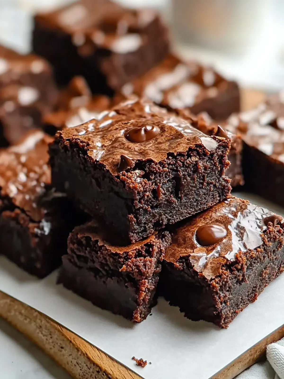 Homemade 4 Ingredient Cottage Cheese Brownies
