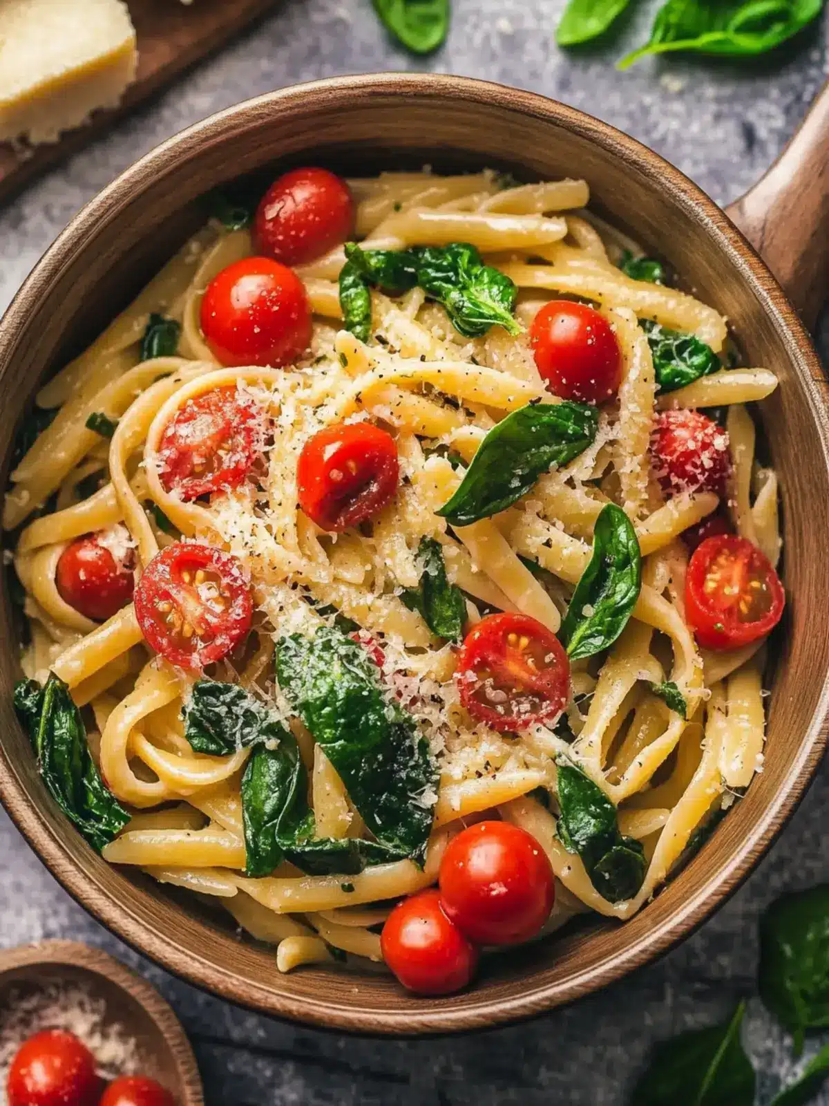Tomato and Spinach Pasta