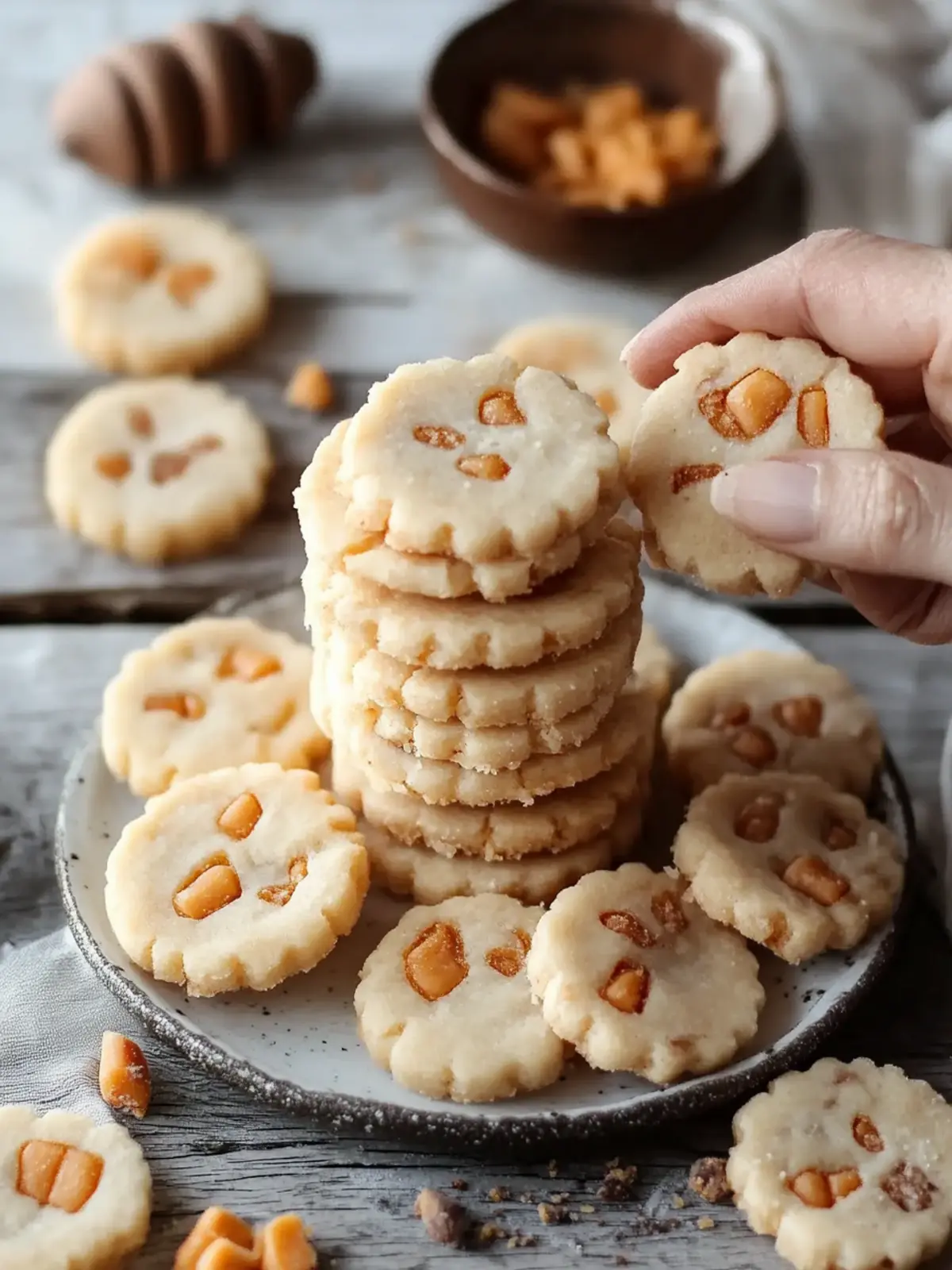Melt-in-Your-Mouth Butterscotch Shortbread Cookies 3 Butterscotch Shortbread Cookies
