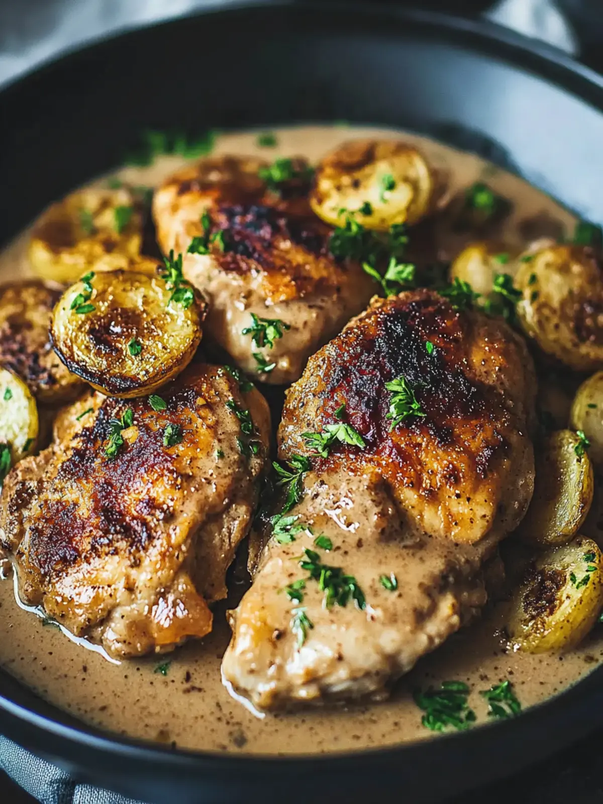 Irresistible Irish Chicken Dinner in Whiskey Cream Sauce 5 Irish Chicken Dinner