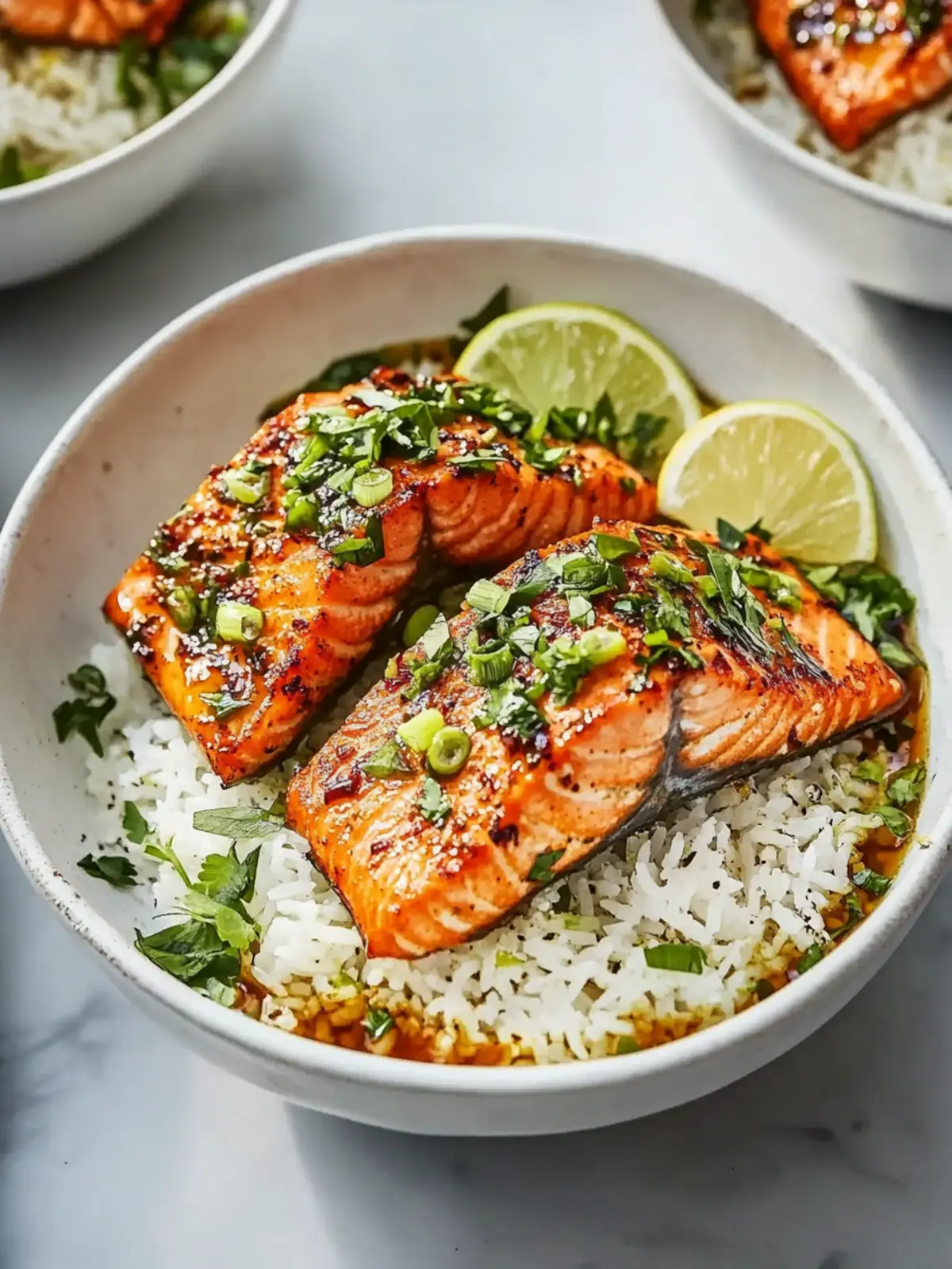 Crispy Garlic Butter Salmon Rice Bowl: Dinner Made Simple 4 Crispy Garlic Butter Salmon Rice Bowl