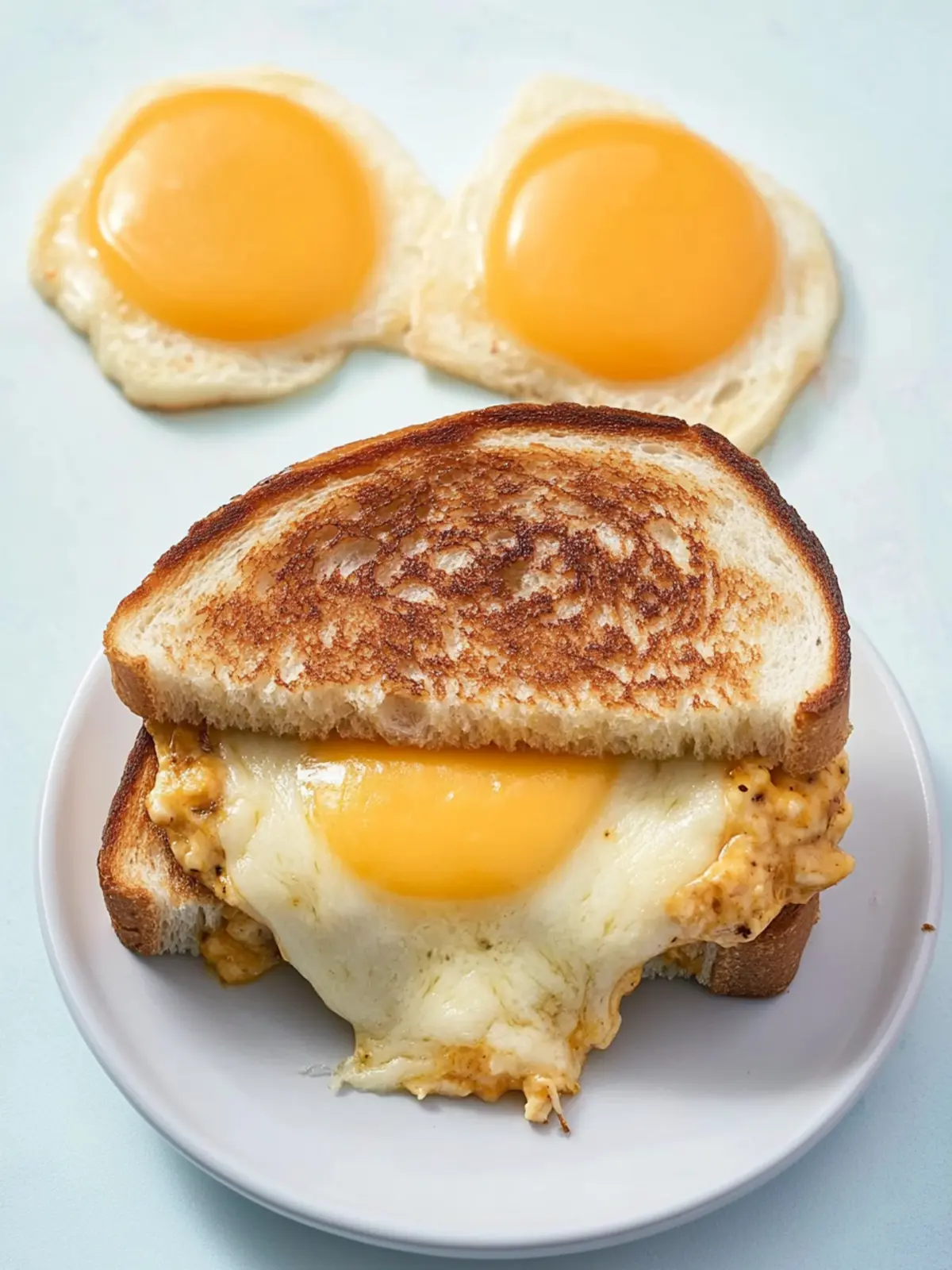 Delicious Breakfast Grilled Cheese with Sausage and Eggs 3 Breakfast Grilled Cheese