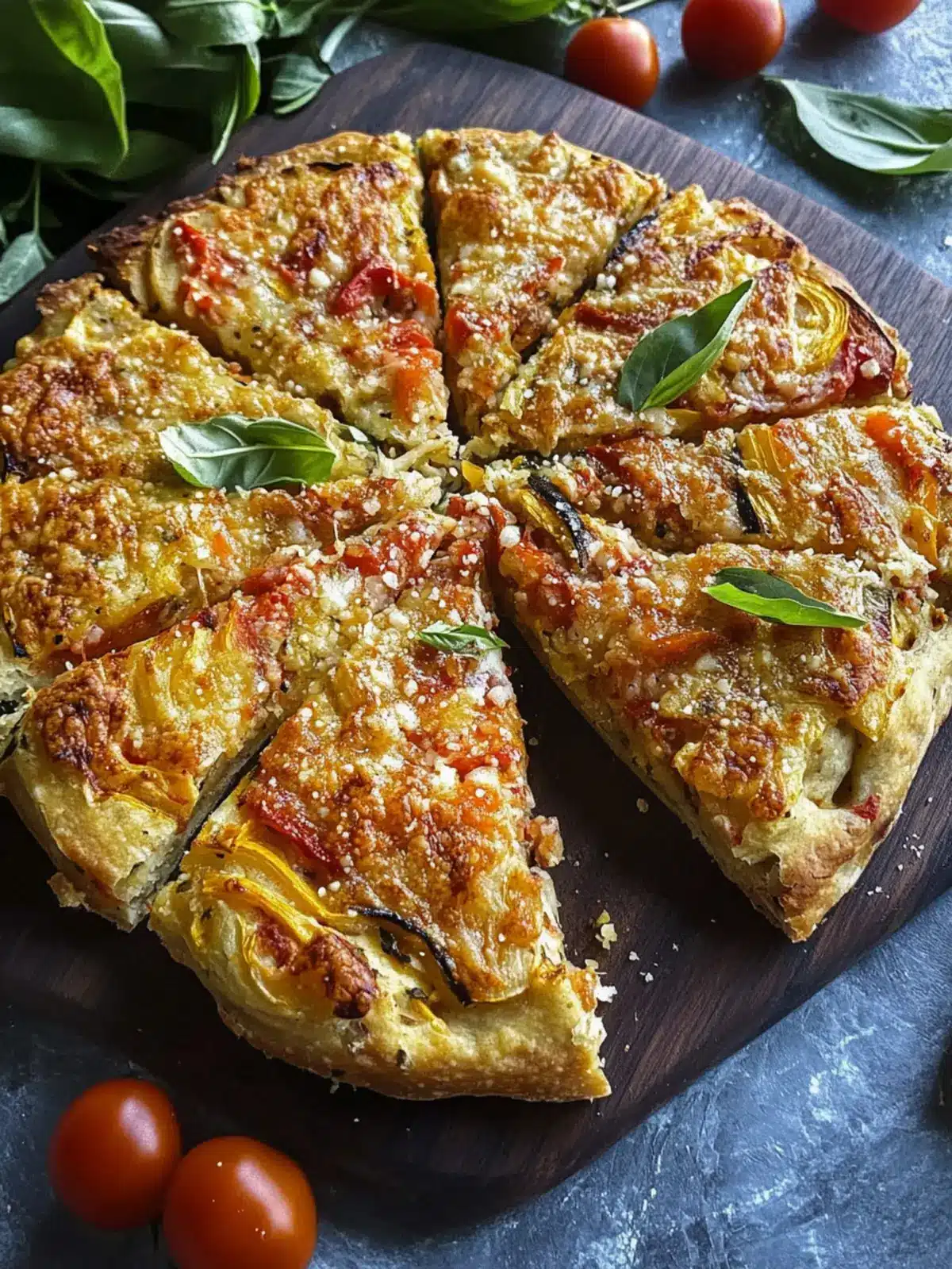 Savor the Italian Vegetable Schiacciata: A Flavorful Delight 2 Italian Vegetable Schiacciata