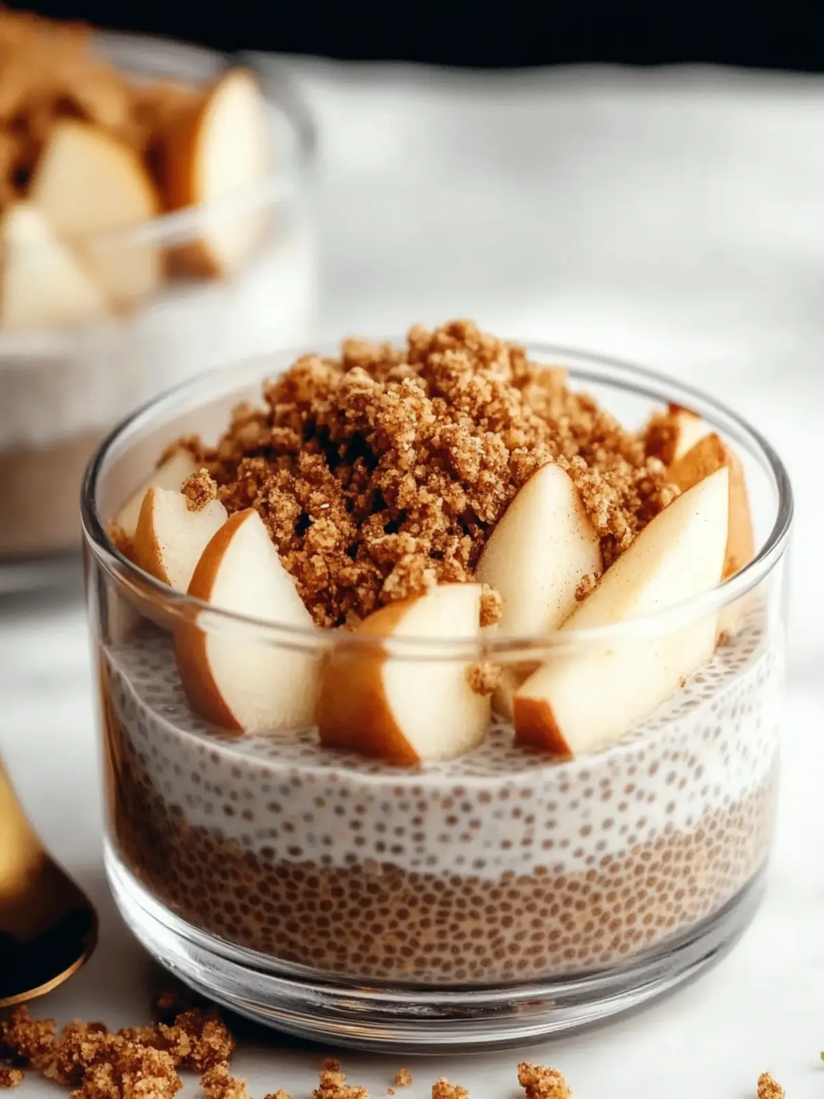 Creamy Apple Crumble Chia Pudding for a Wholesome Breakfast 5 Creamy Apple Crumble Chia Pudding