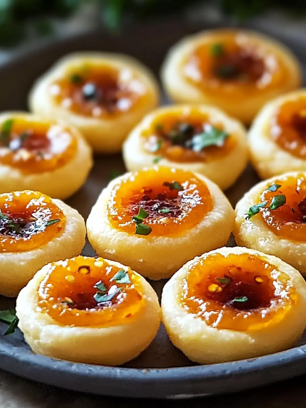 Cheesy Thumbprint Appetizers with Hot Pepper Jelly Magic 2 Cheesy Thumbprint Appetizers with Hot Pepper Jelly