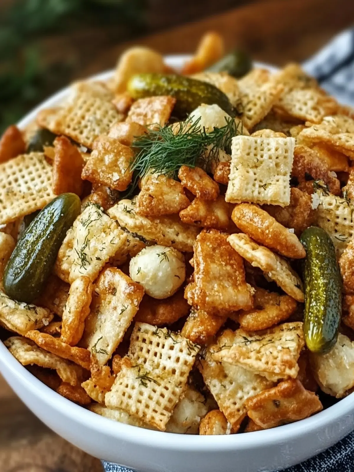 Crunchy and Tangy: Irresistible Dill Pickle Chex Mix Recipe 5 Crunchy and Tangy: My Favorite Dill Pickle Chex Mix