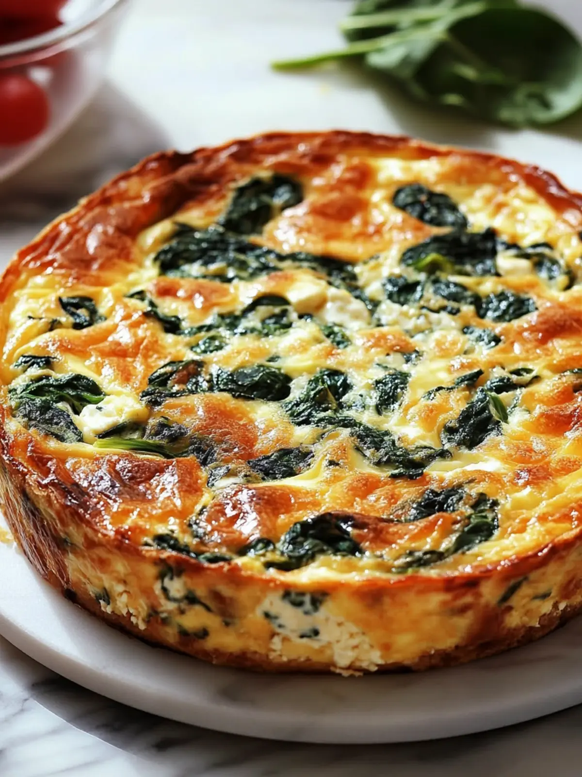 Cottage Cheese and Spinach Crustless Quiche Recipe for Easy Mornings 4 Cottage Cheese and Spinach Crustless Quiche Recipe