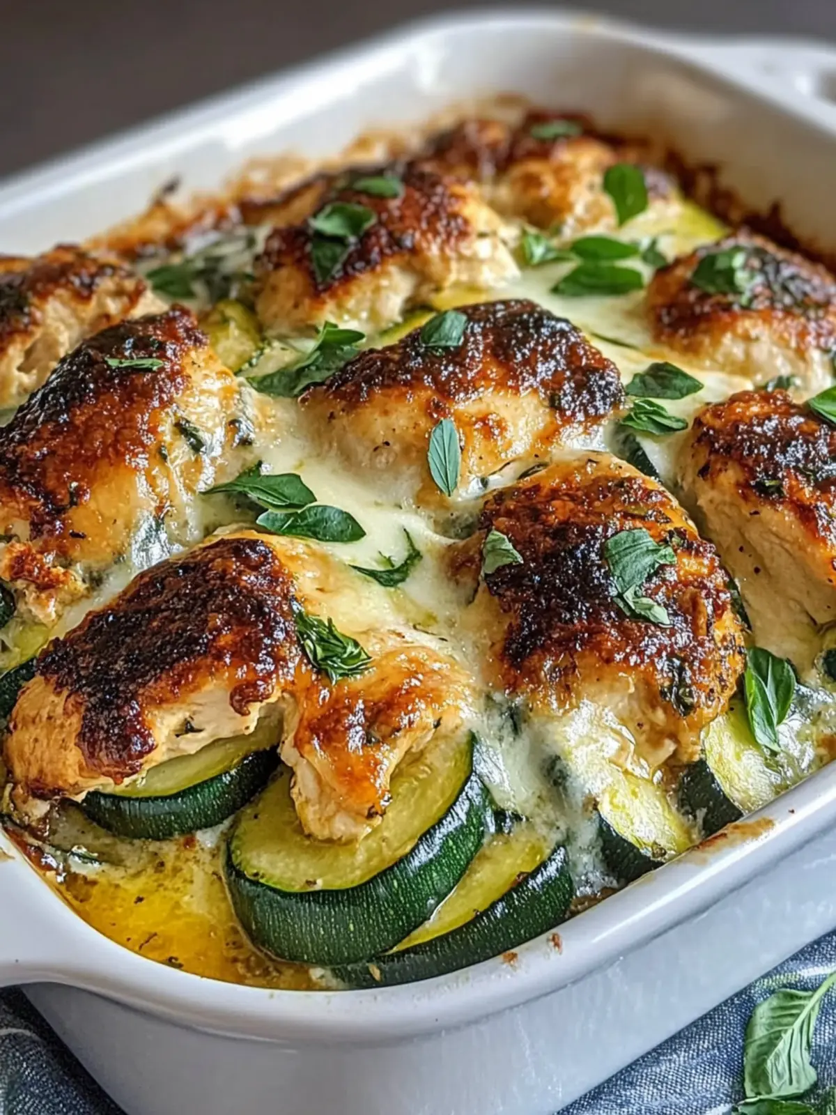 High Protein Chicken Zucchini Bake That's Pure Comfort! 4 High Protein Chicken Zucchini Bake