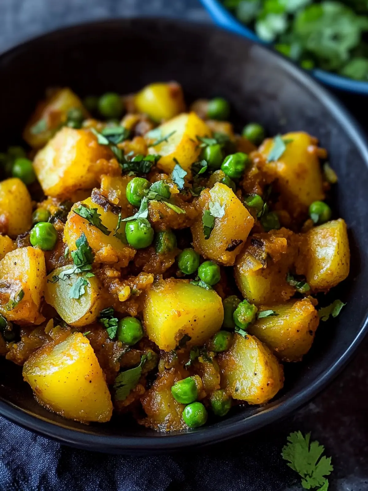 Spicy Aloo Matar Dry: Curried Potatoes and Peas in Minutes 4 Spicy aloo matar dry-curried potatoes and peas