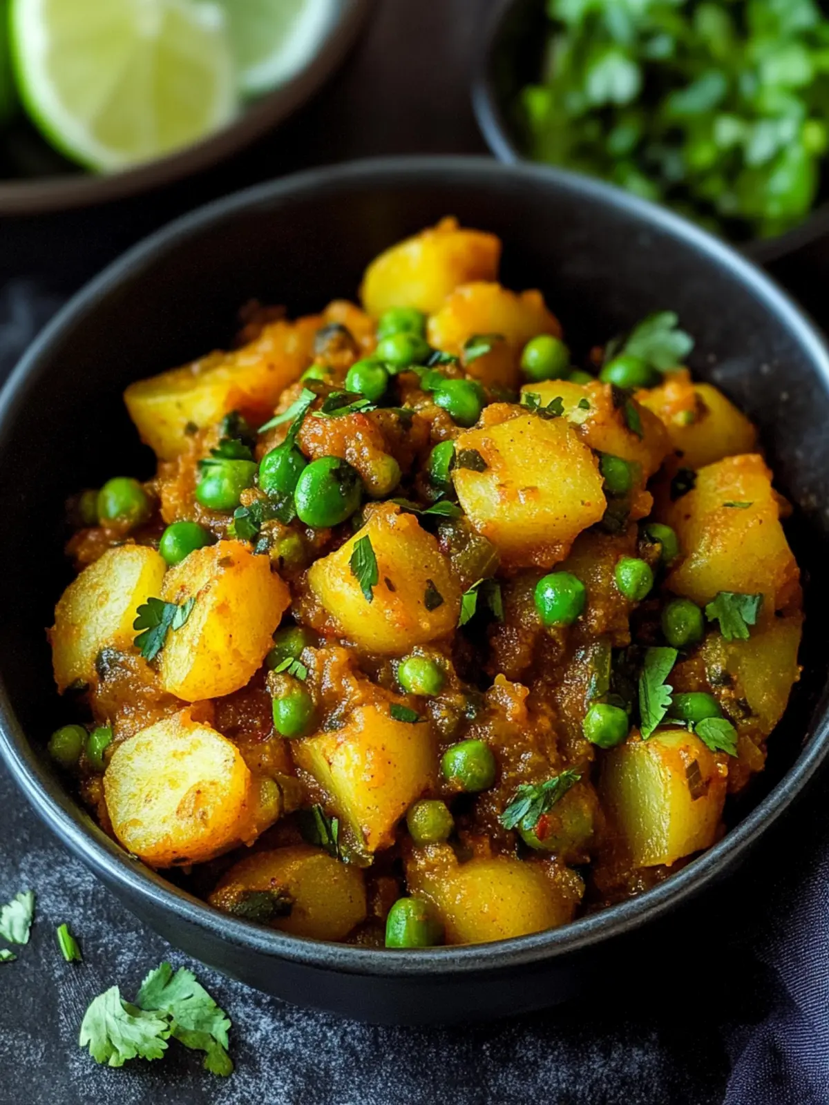 Spicy Aloo Matar Dry: Curried Potatoes and Peas in Minutes 2 Spicy aloo matar dry-curried potatoes and peas