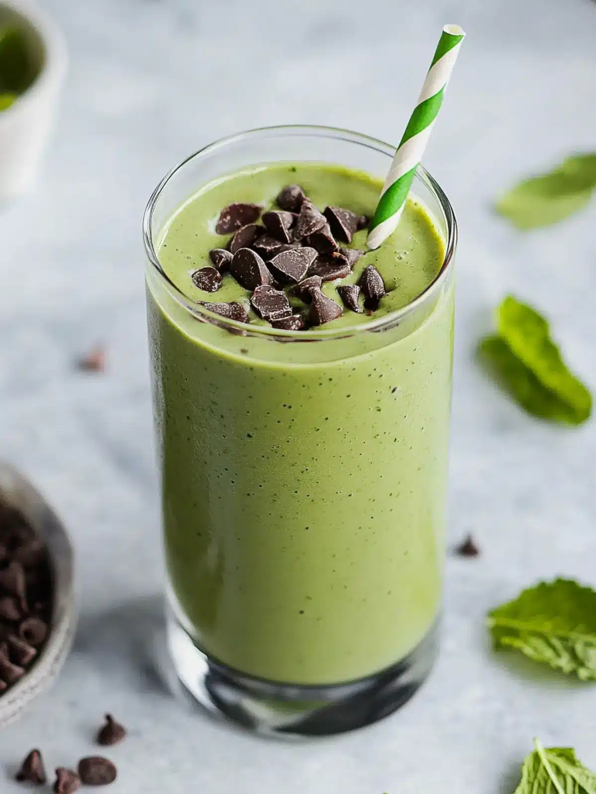 Delicious Healthy Mint Chocolate Chip Smoothie Recipe You’ll Love 4 Healthy Mint Chocolate Chip Smoothie