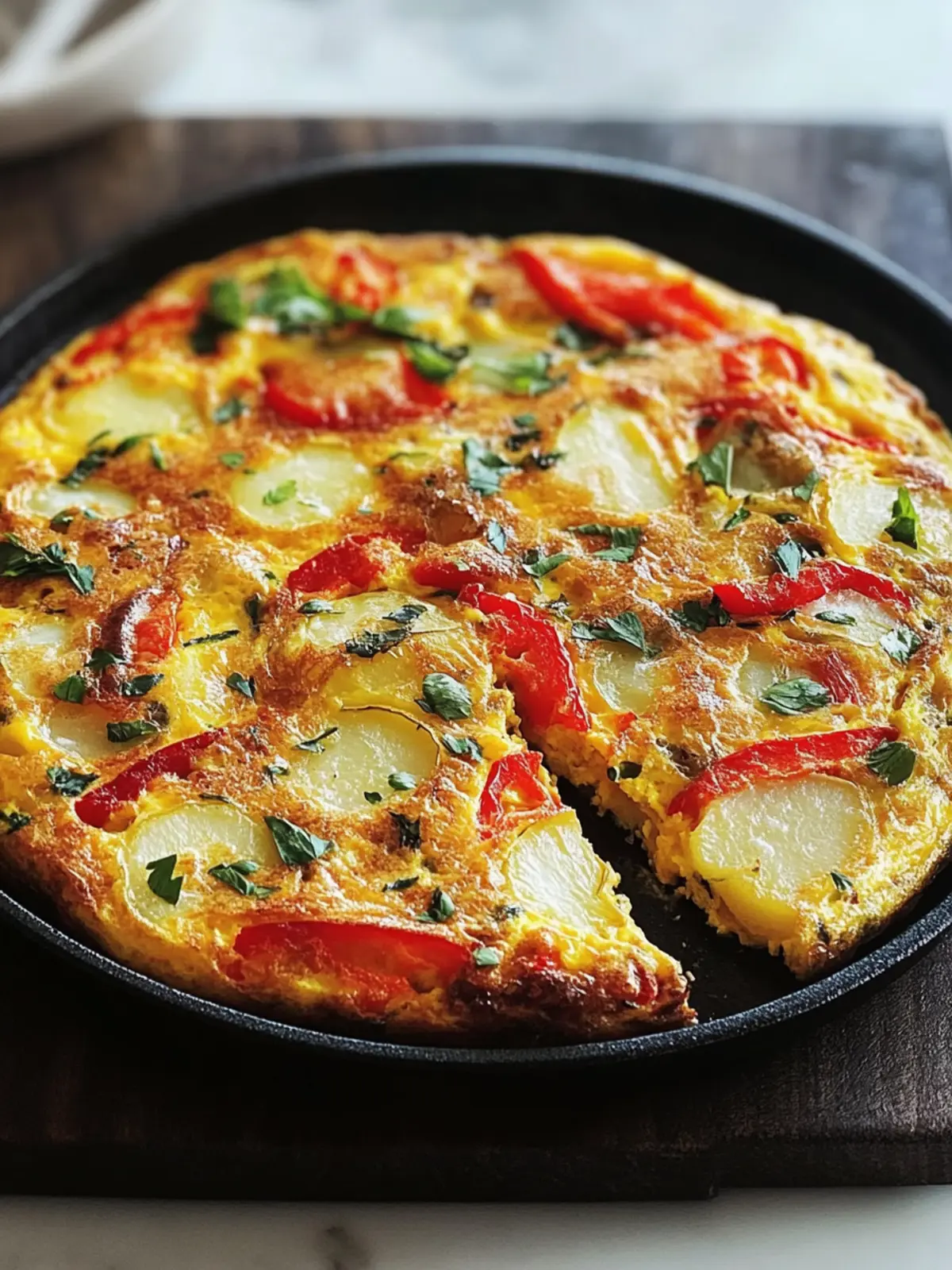 Savor the Day with Easy Potato and Pepper Frittata Delight 4 Easy Potato and Pepper Frittata