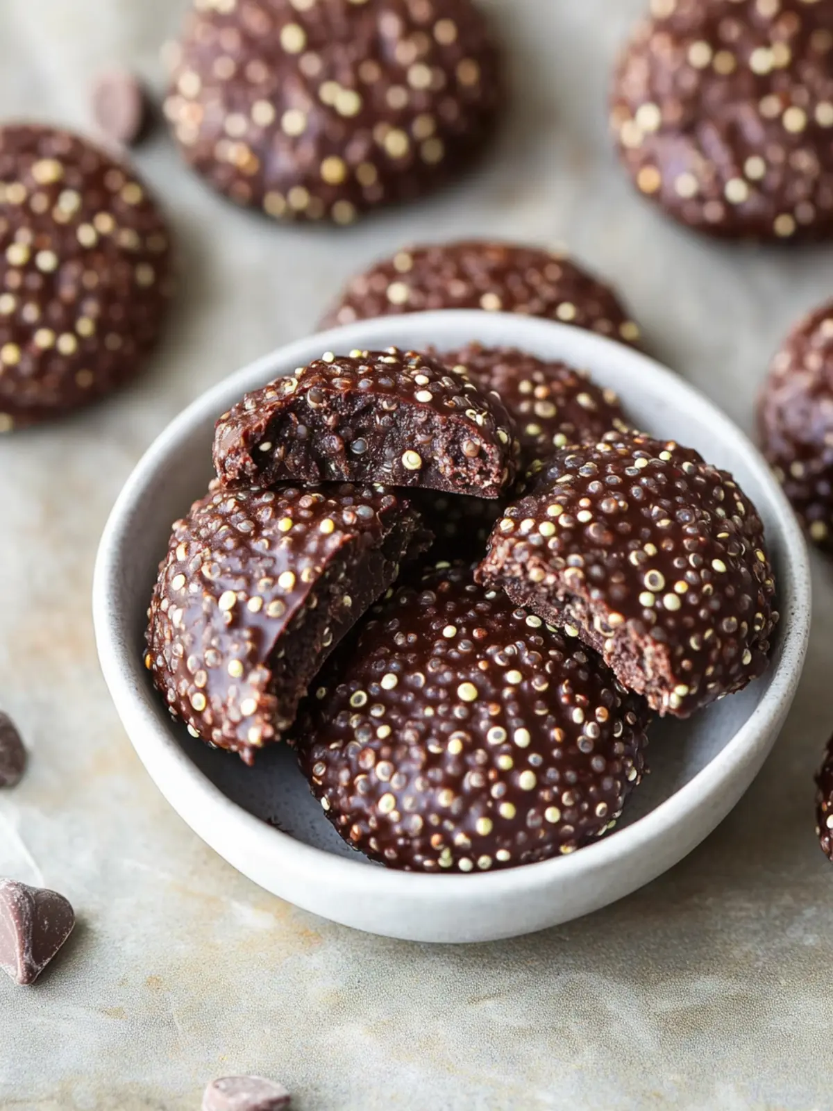 Irresistible Chocolate Quinoa Bites for Guilt-Free Indulgence 3 Chocolate Quinoa Bites
