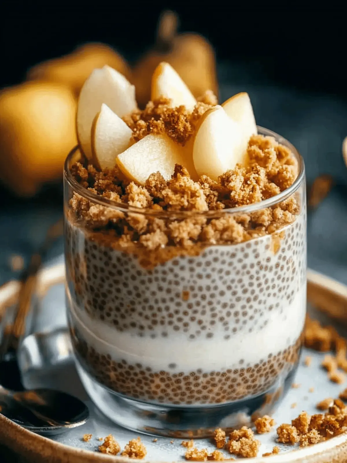 Creamy Apple Crumble Chia Pudding for a Wholesome Breakfast 3 Creamy Apple Crumble Chia Pudding