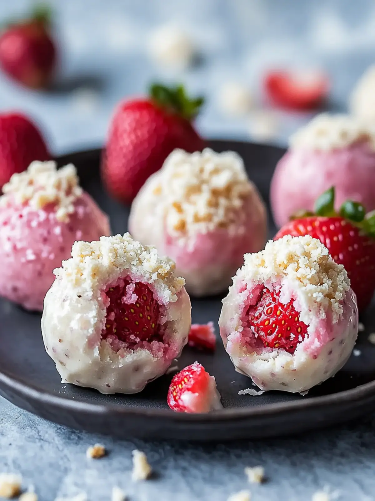 Delicious Strawberry Shortcake No-Bake Balls for Summer Bliss 3 Strawberry Shortcake No-Bake Balls