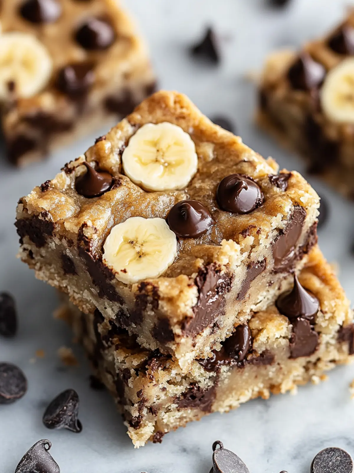 Delicious Banana Chocolate Chip Bars for Guilt-Free Indulgence 2 Banana Chocolate Chip Bars
