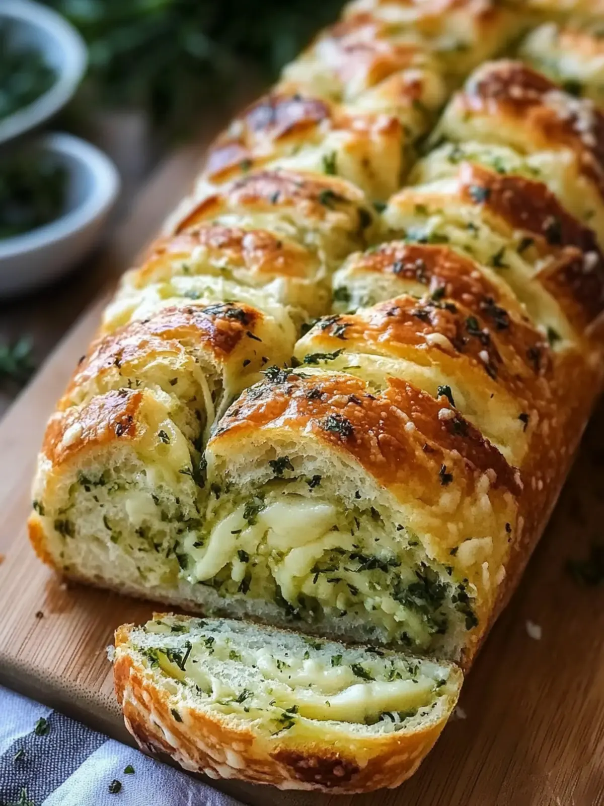 Swirled Garlic Herb and Cheese Bread: 10 Steps to Heaven 4 Swirled Garlic Herb and Cheese Bread: 10 Steps to Pure Bliss