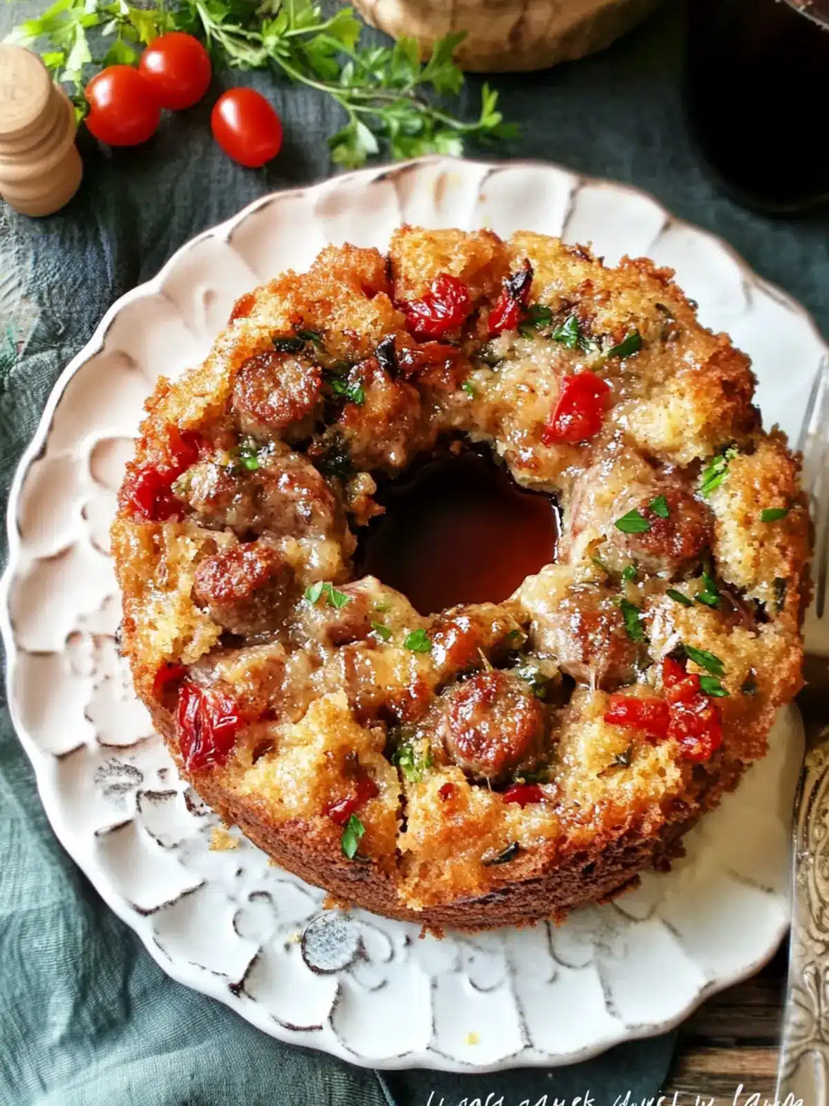 Savory Sausage Breakfast Cake with Hot Maple Syrup Delight 4 Savory Sausage Breakfast Cake with Hot Maple Syrup
