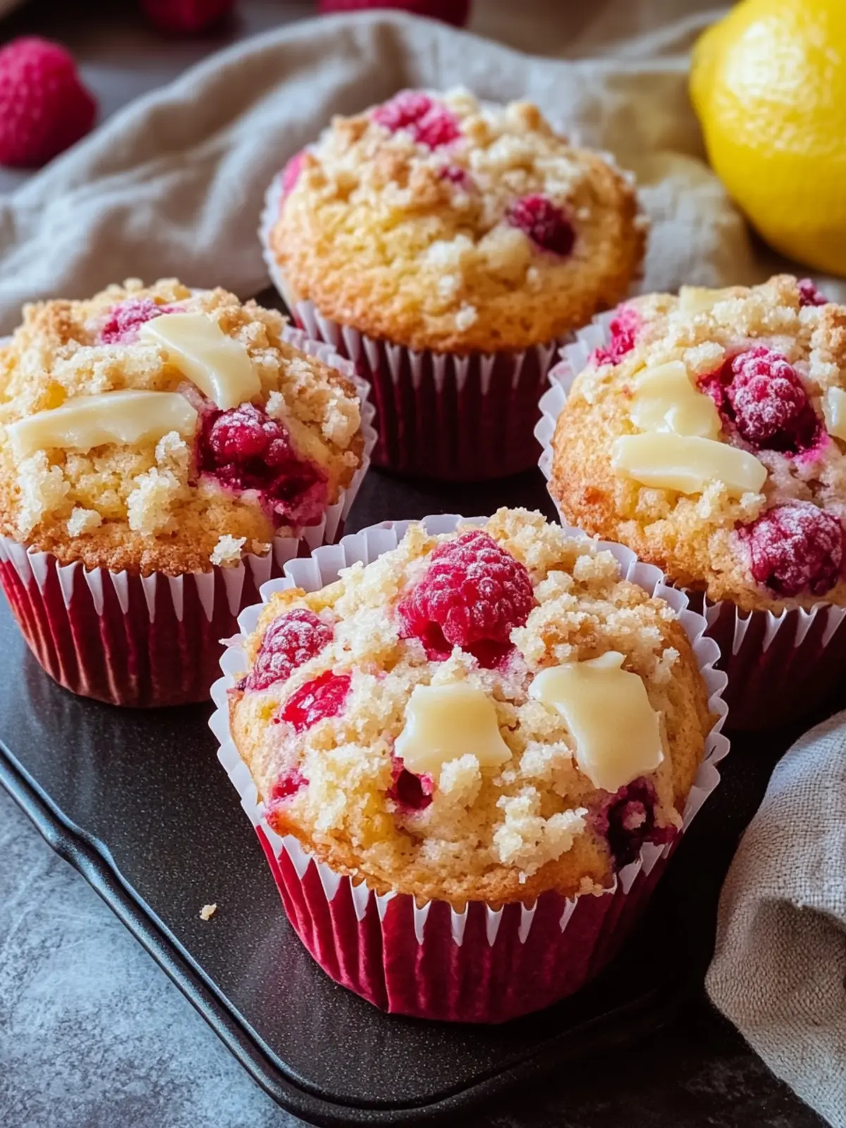 Lemon Raspberry White Chocolate Muffins That Wow Every Bite 3 Lemon Raspberry White Chocolate Muffins