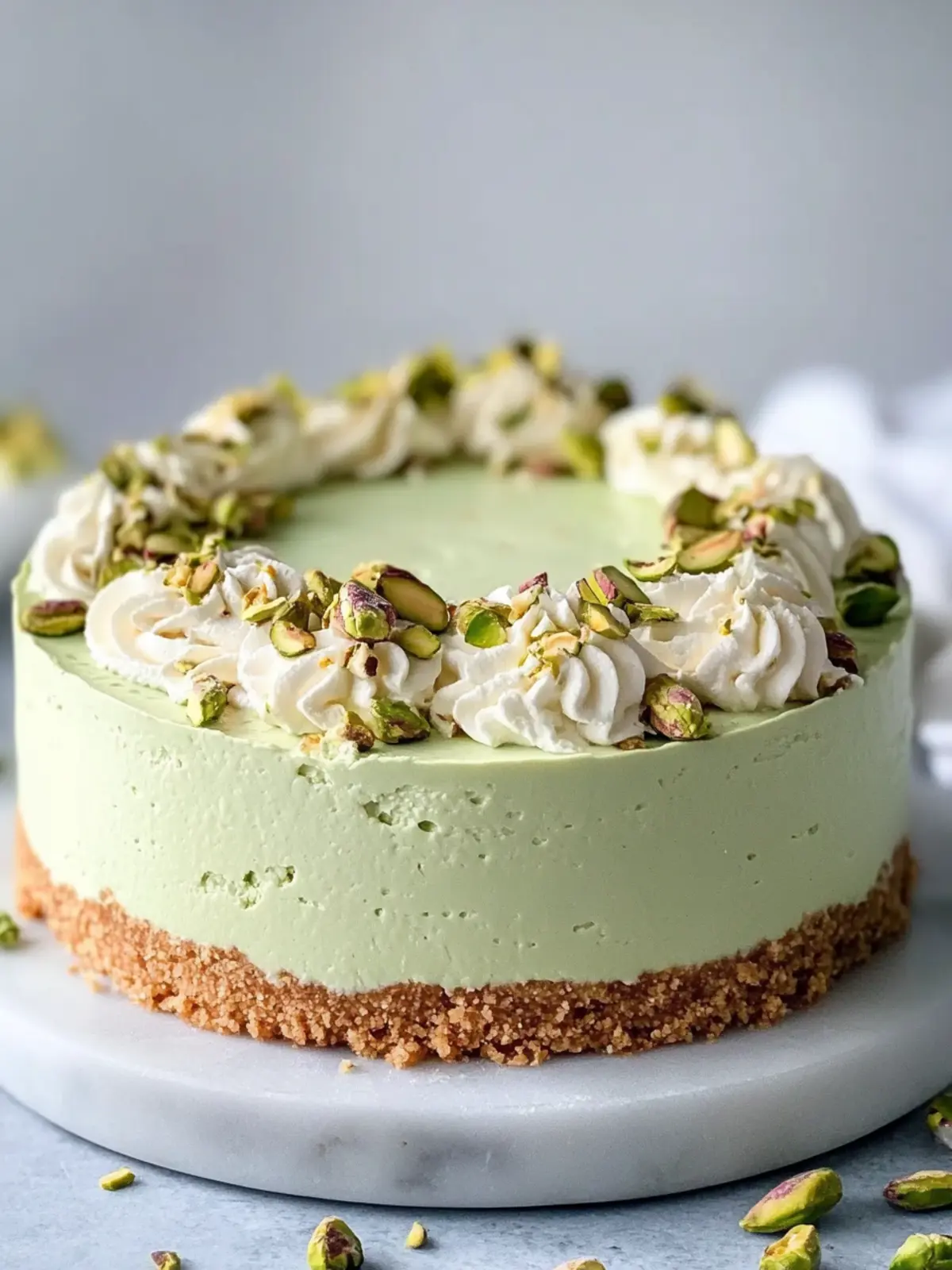 Creamy No Bake Pistachio Cheesecake for Effortless Indulgence 3 Creamy No Bake Pistachio Cheesecake for Effortless Indulgence