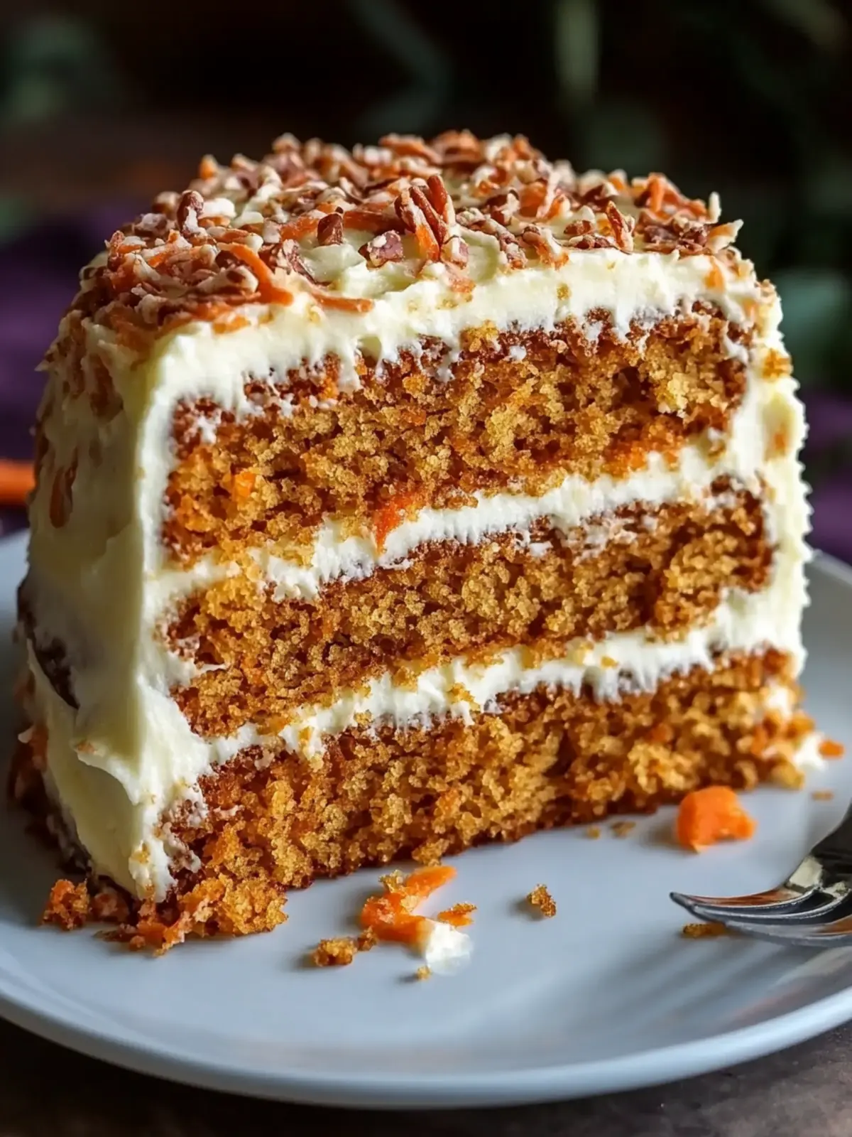 Easy Moist Carrot Cake Recipe – 8 Slices in 35 Minutes 3 carrot cake