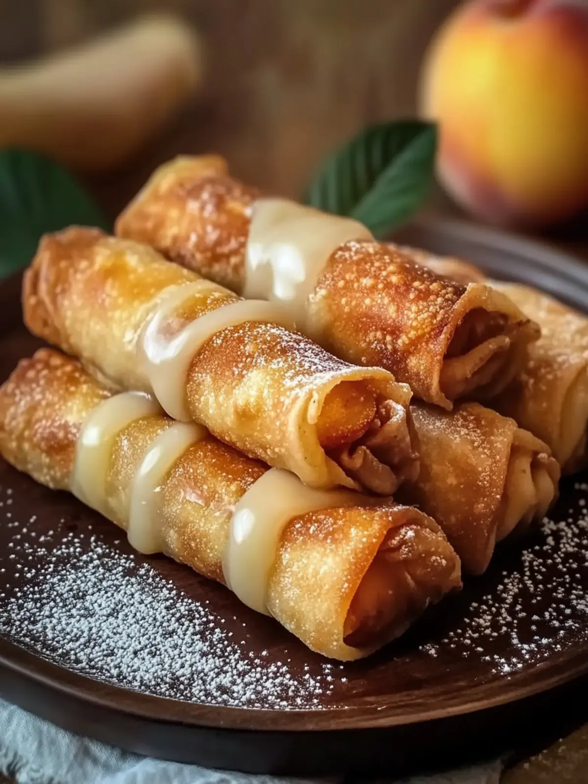 Peach Cobbler Egg Rolls Recipe for a Fun Summer Treat 4 Peach Cobbler Egg Rolls Recipe