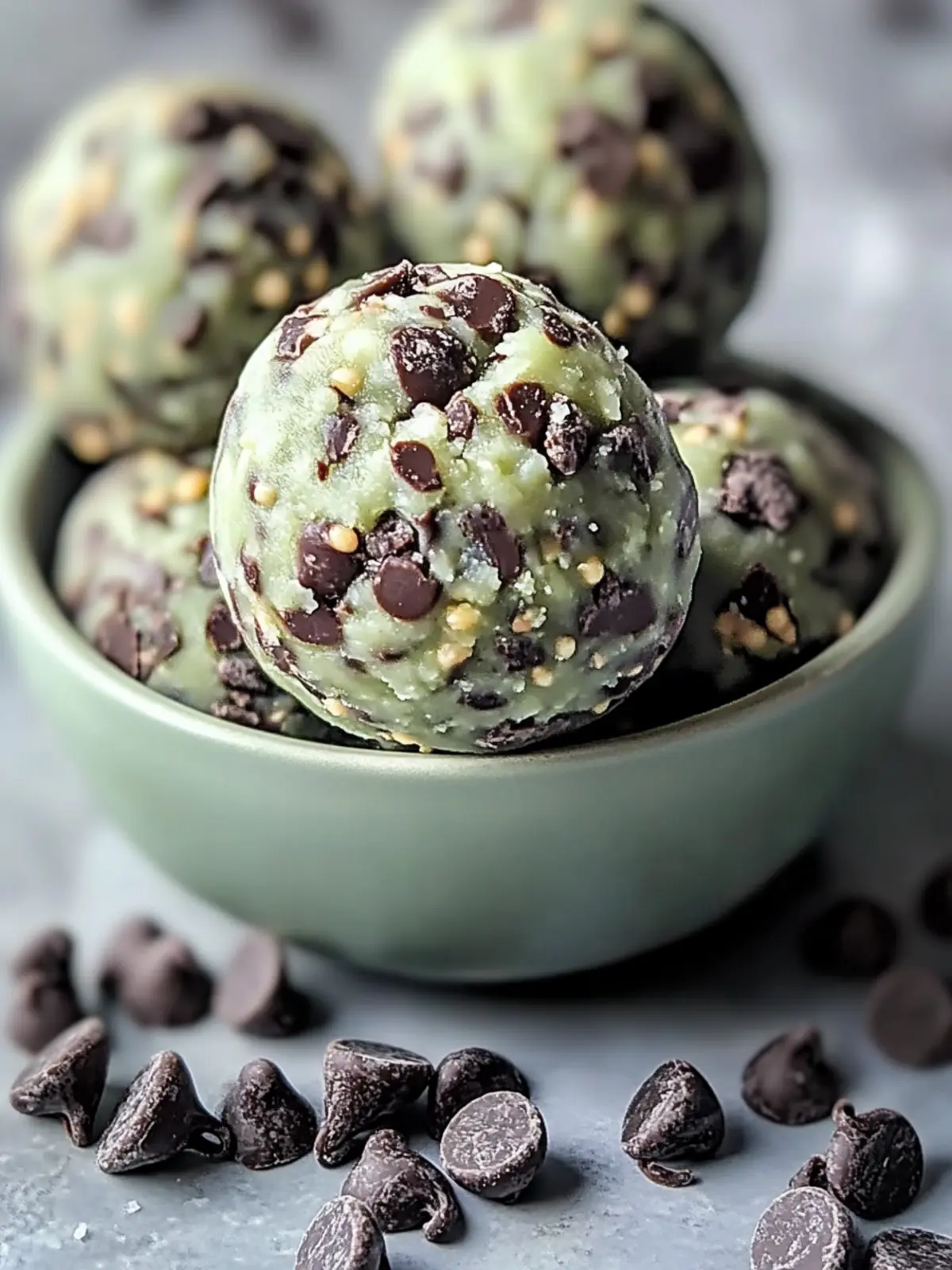 Mint Chocolate Chip Protein Balls for Guilt-Free Indulgence 4 Mint Chocolate Chip Protein Balls