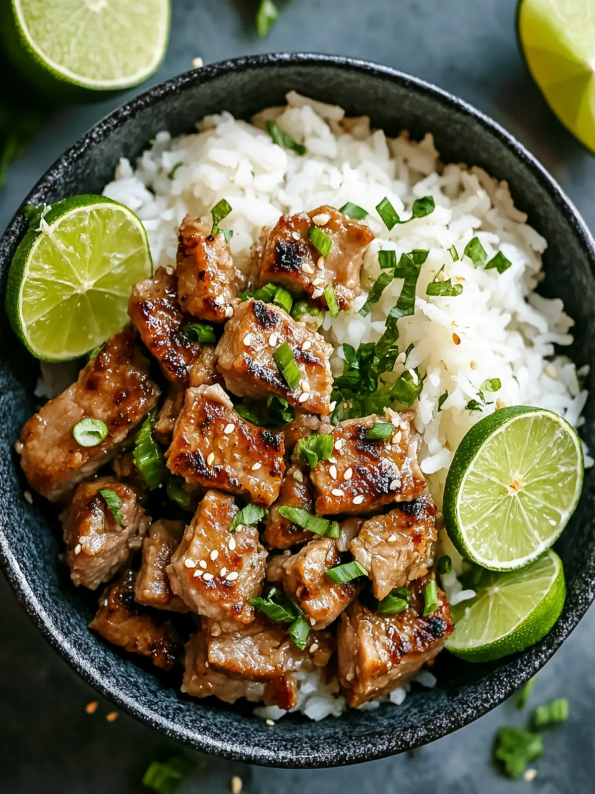 Zesty Ginger Lime Pork with Creamy Coconut Rice for Quick Joy 4 Zesty Ginger Lime Pork with Creamy Coconut Rice for Easy Dinners