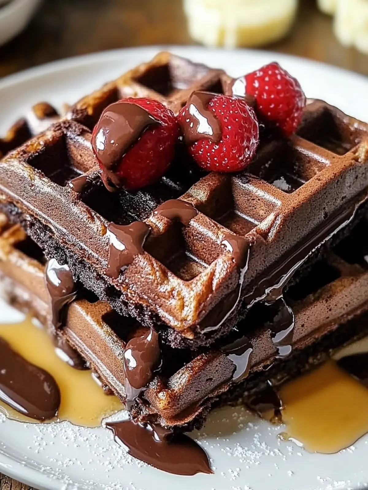 Irresistible Fudgy Brownie Waffles: Your Decadent Breakfast Treat 3 Fudgy Brownie Waffles: Decadent Breakfast Treat