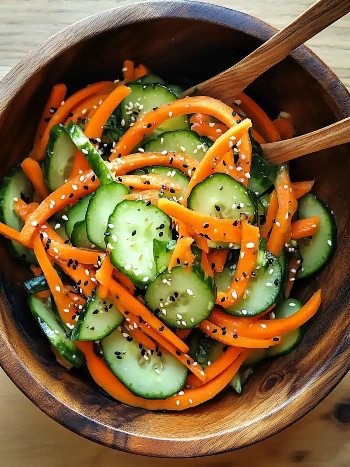 Crispy Cucumber Carrot Salad for a Refreshing Summertime Treat 5 Cucumber Carrot Salad