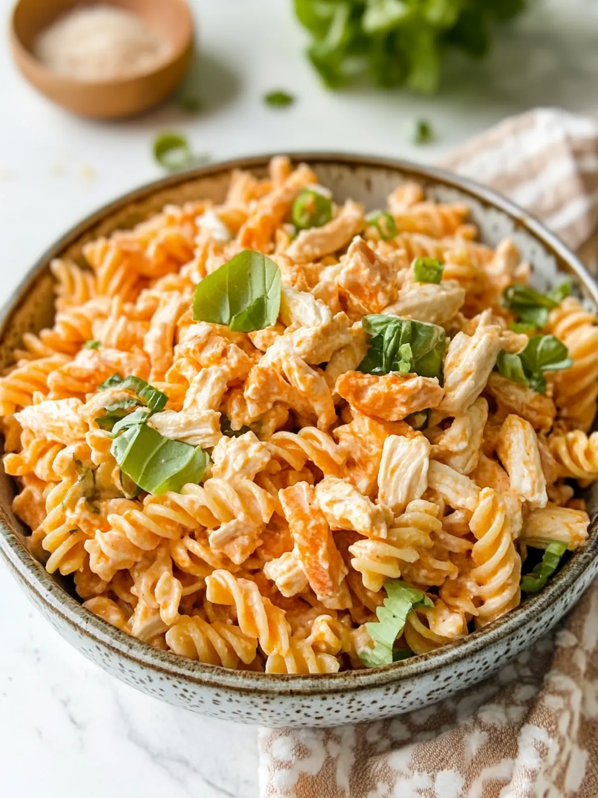 High Protein Buffalo Chicken Pasta Salad for Flavorful Meal Prep 3 High Protein Buffalo Chicken Pasta Salad