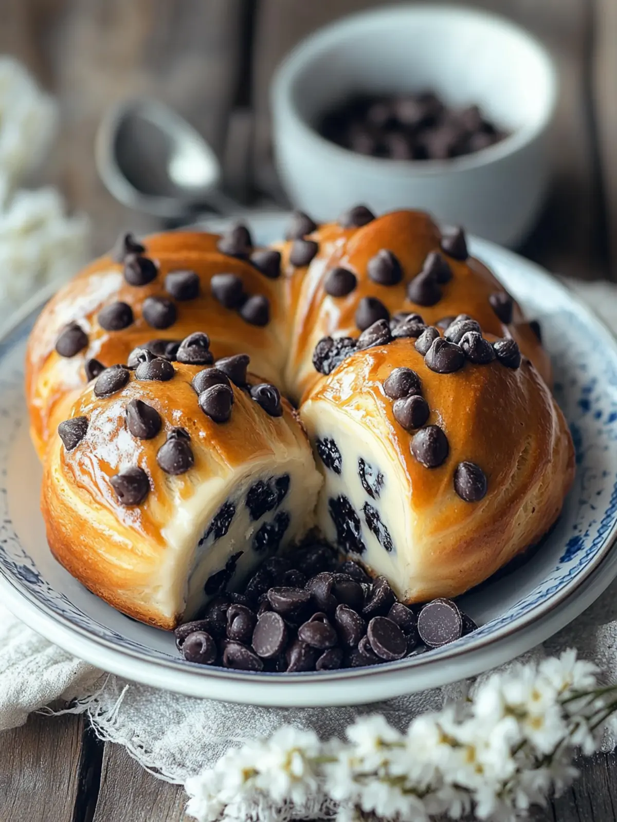 Decadent Chocolate Chip Vanilla Custard Brioches to Indulge in Cozy Brunch Vibes 4 Decadent Chocolate Chip Vanilla Custard Brioches to Indulge