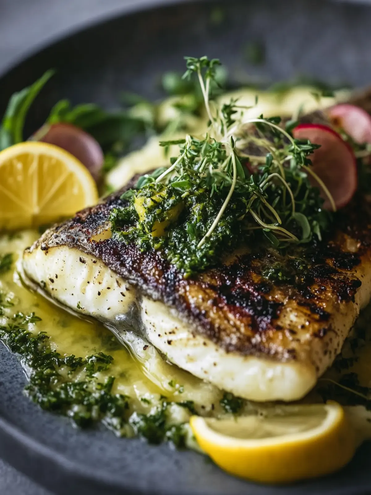 Savor Grilled Sea Bass with Herb Butter for a Gourmet Home Feast 3 Grilled Sea Bass with Herb Butter