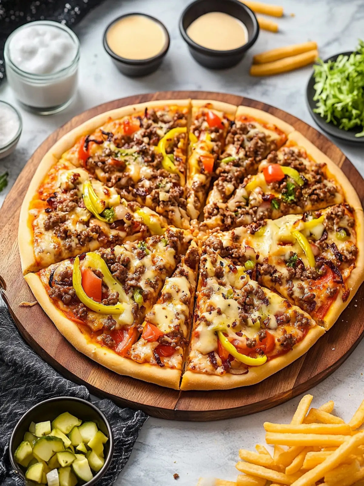 Savor the Crave: Homemade Big Mac Pizza Delight 2 Big Mac Pizza
