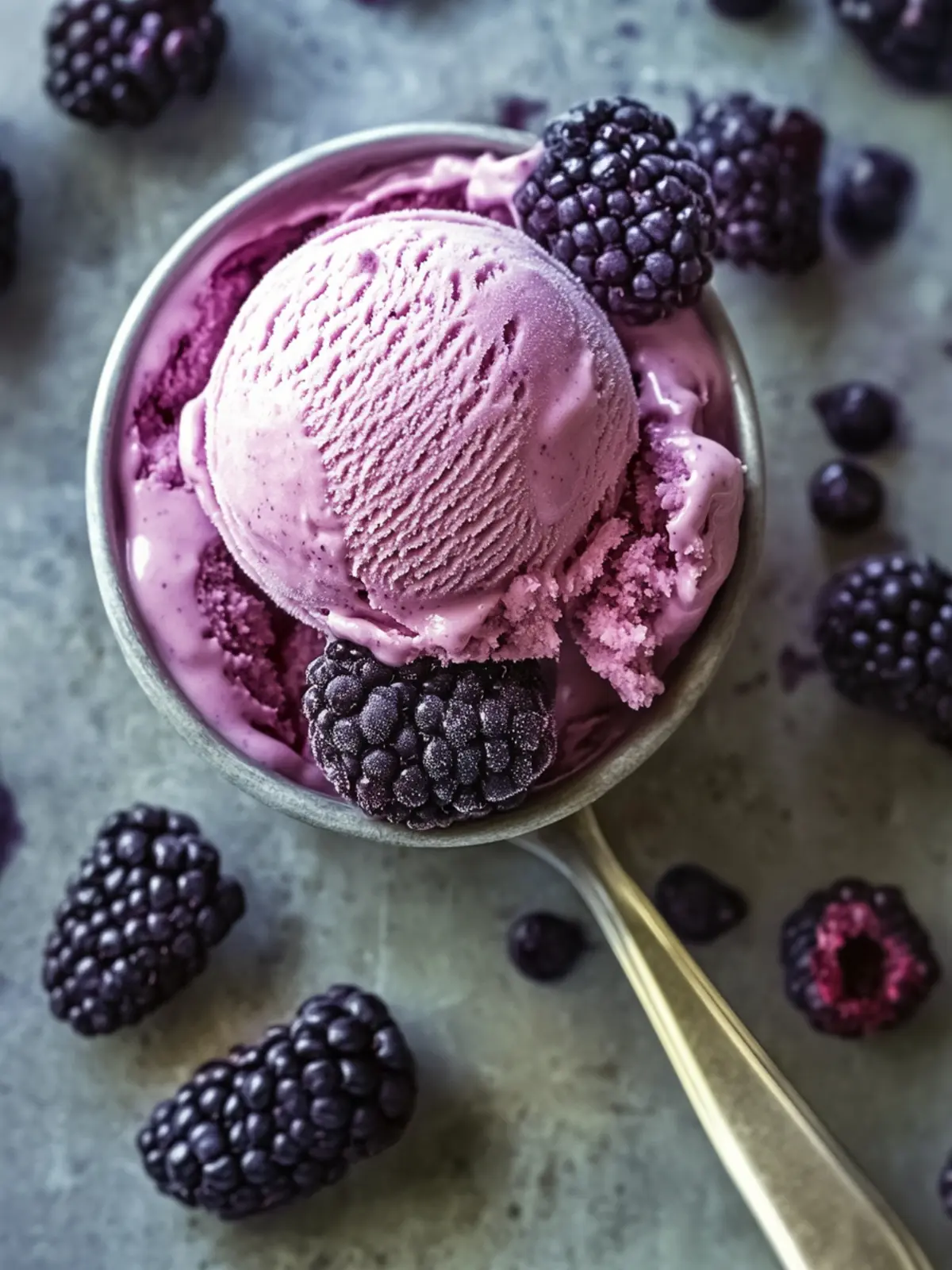 Homemade Fresh Blackberry Ice Cream for Summer Bliss 5 Fresh Blackberry Ice Cream
