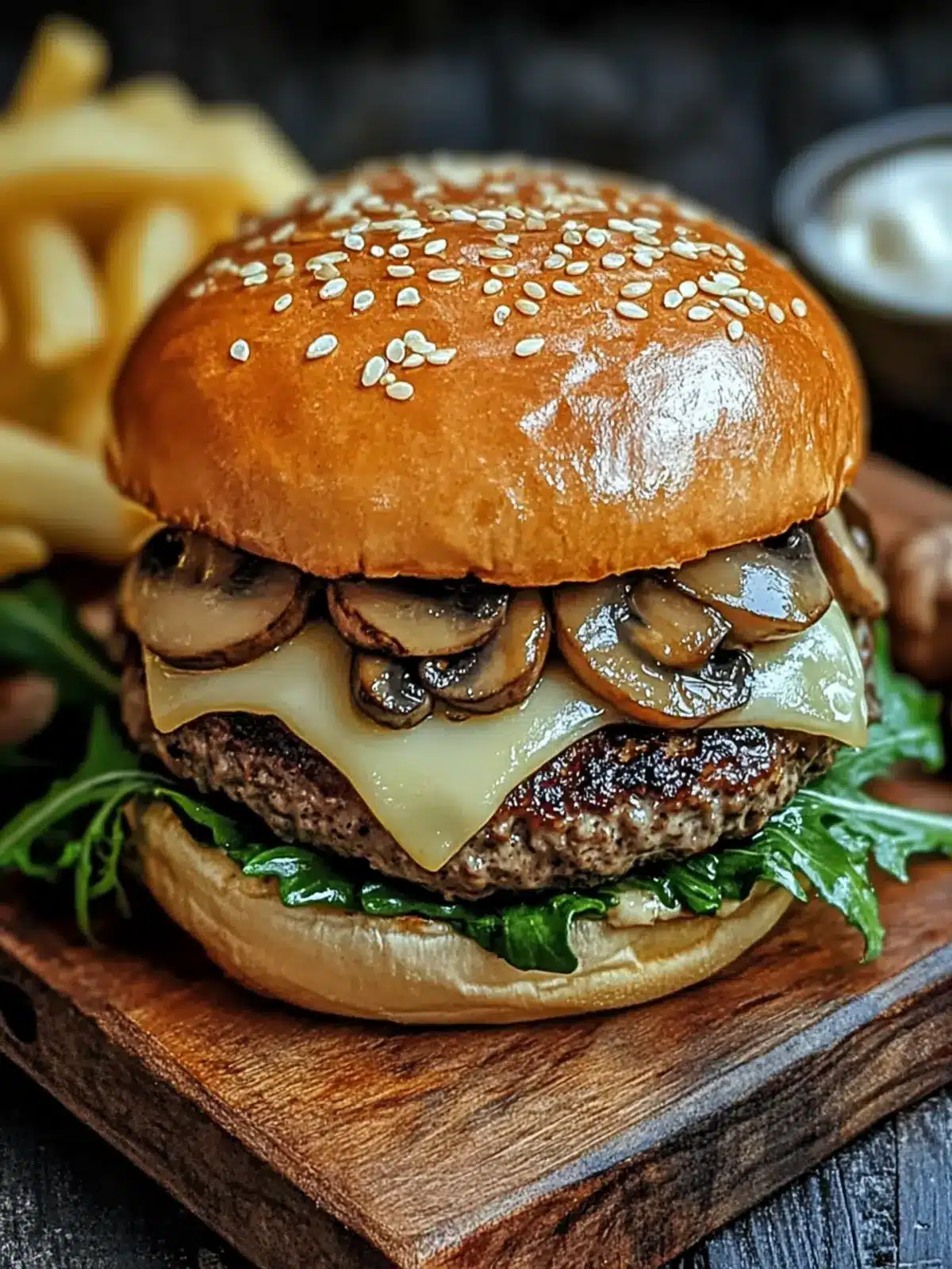 Mouthwatering Mushroom Swiss Burger that Will Wow Your Tastebuds 4 Mushroom Swiss Burger