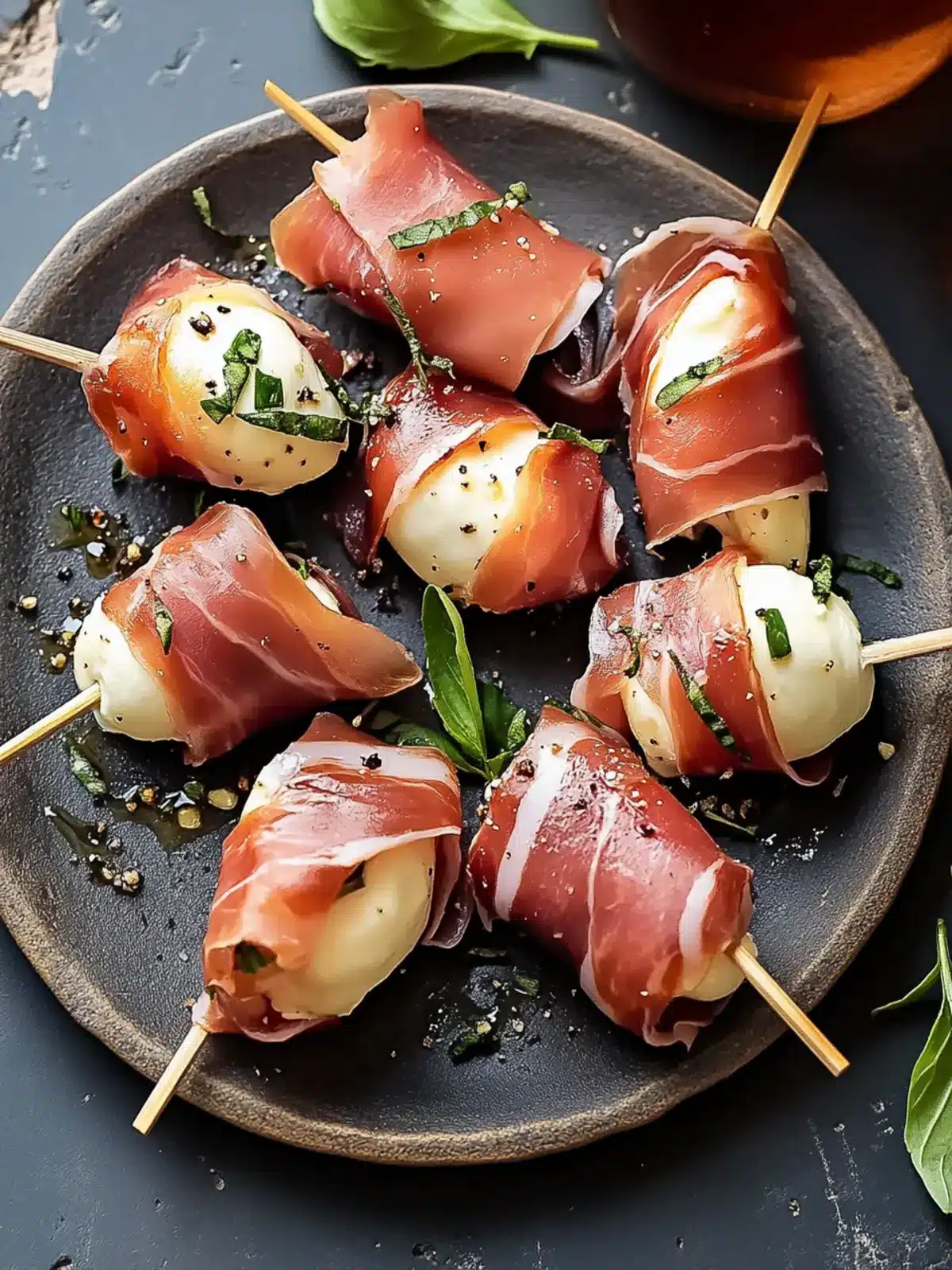 Savory Prosciutto Wrapped Mozzarella Bites for Any Occasion 3 Prosciutto Wrapped Mozzarella Bites