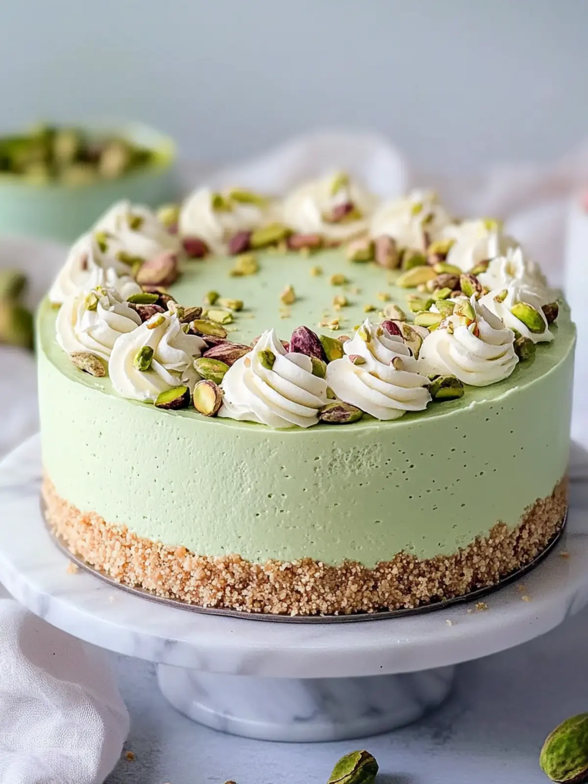Creamy No Bake Pistachio Cheesecake for Effortless Indulgence 4 Creamy No Bake Pistachio Cheesecake for Effortless Indulgence