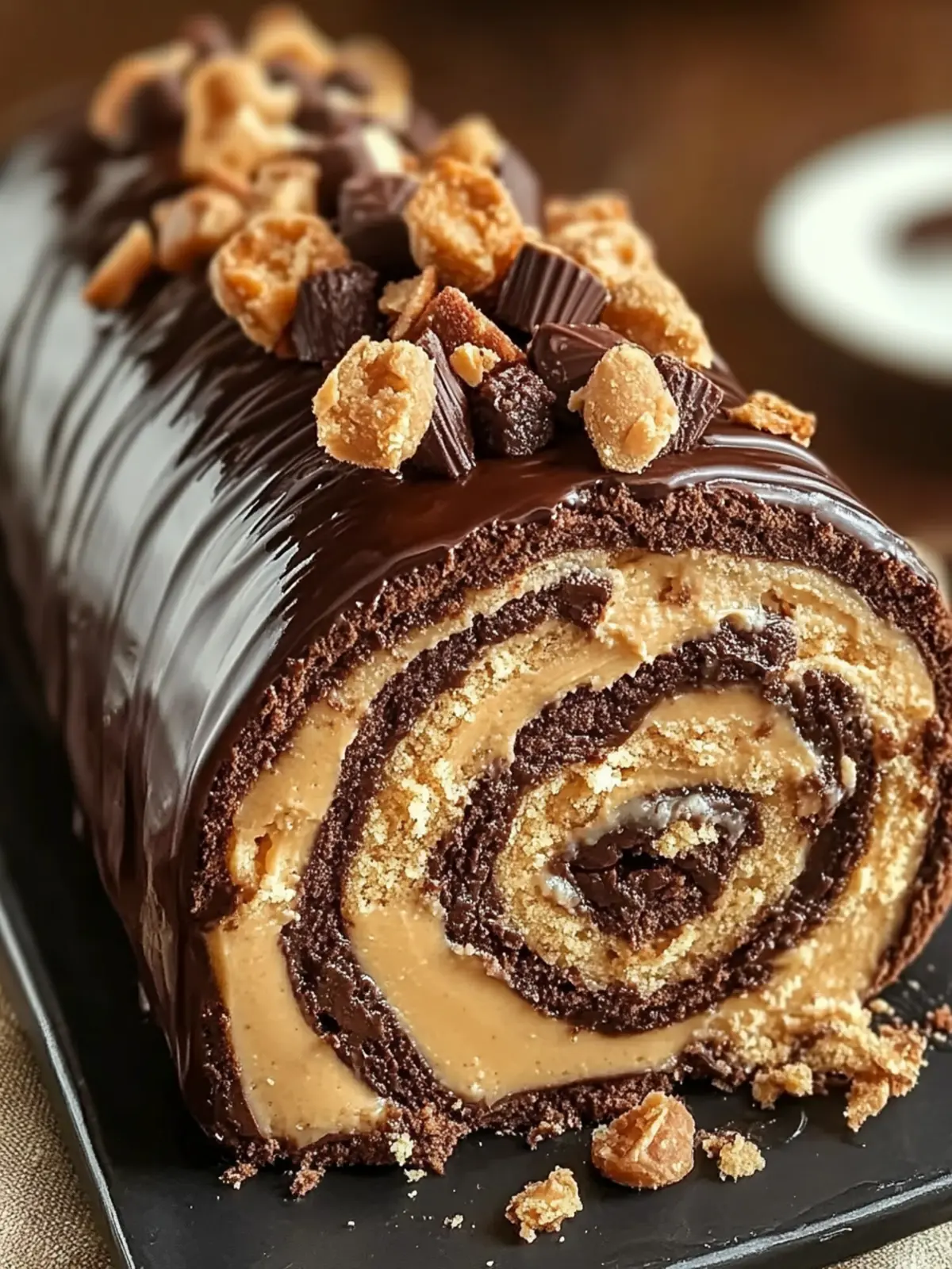 Irresistible Peanut Butter Cup Chocolate Roll You’ll Crave Always 2 Irresistible Peanut Butter Cup Chocolate Roll