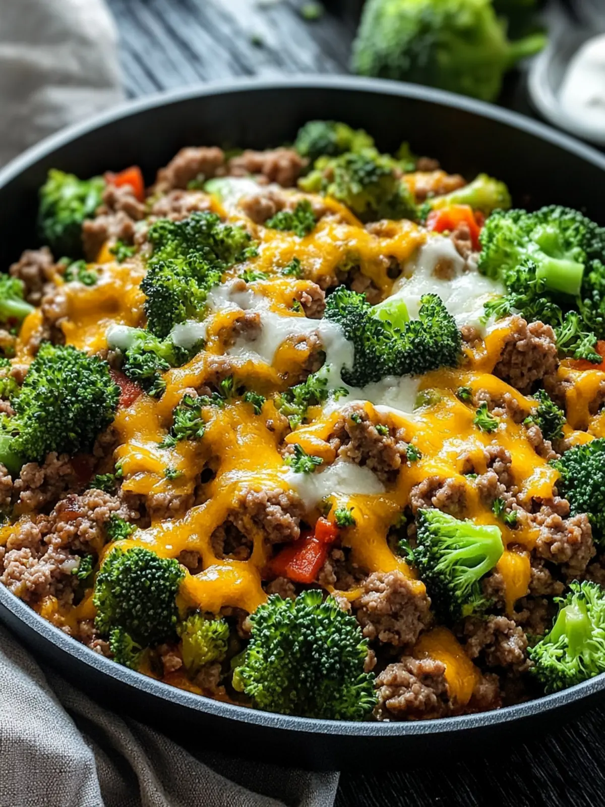 Keto Hamburger Broccoli Skillet That's Quick and Creamy 4 Keto Hamburger Broccoli Skillet