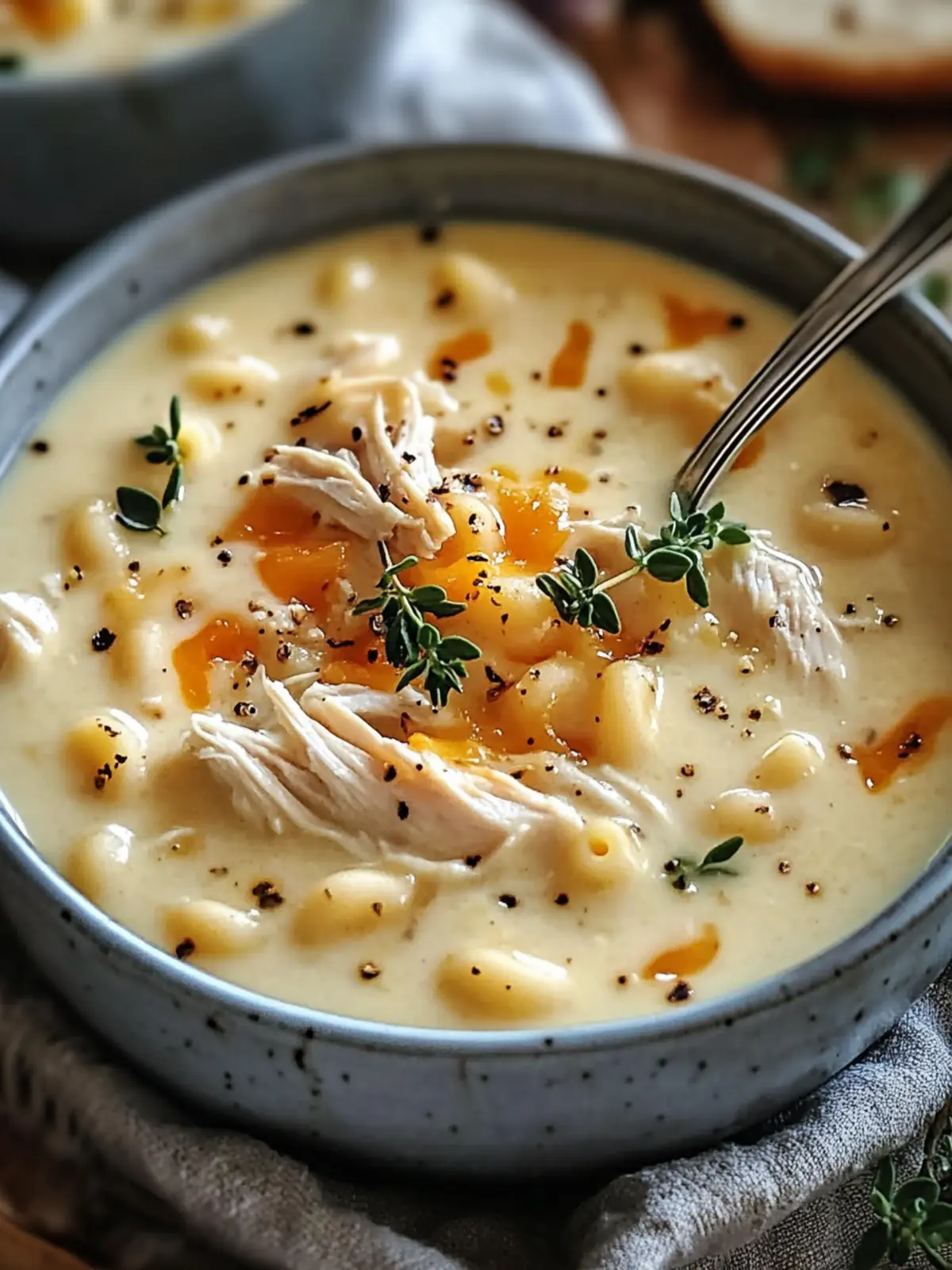 Creamy Chicken Macaroni Cheese Soup for Ultimate Comfort 4 Creamy Chicken Macaroni Cheese Soup