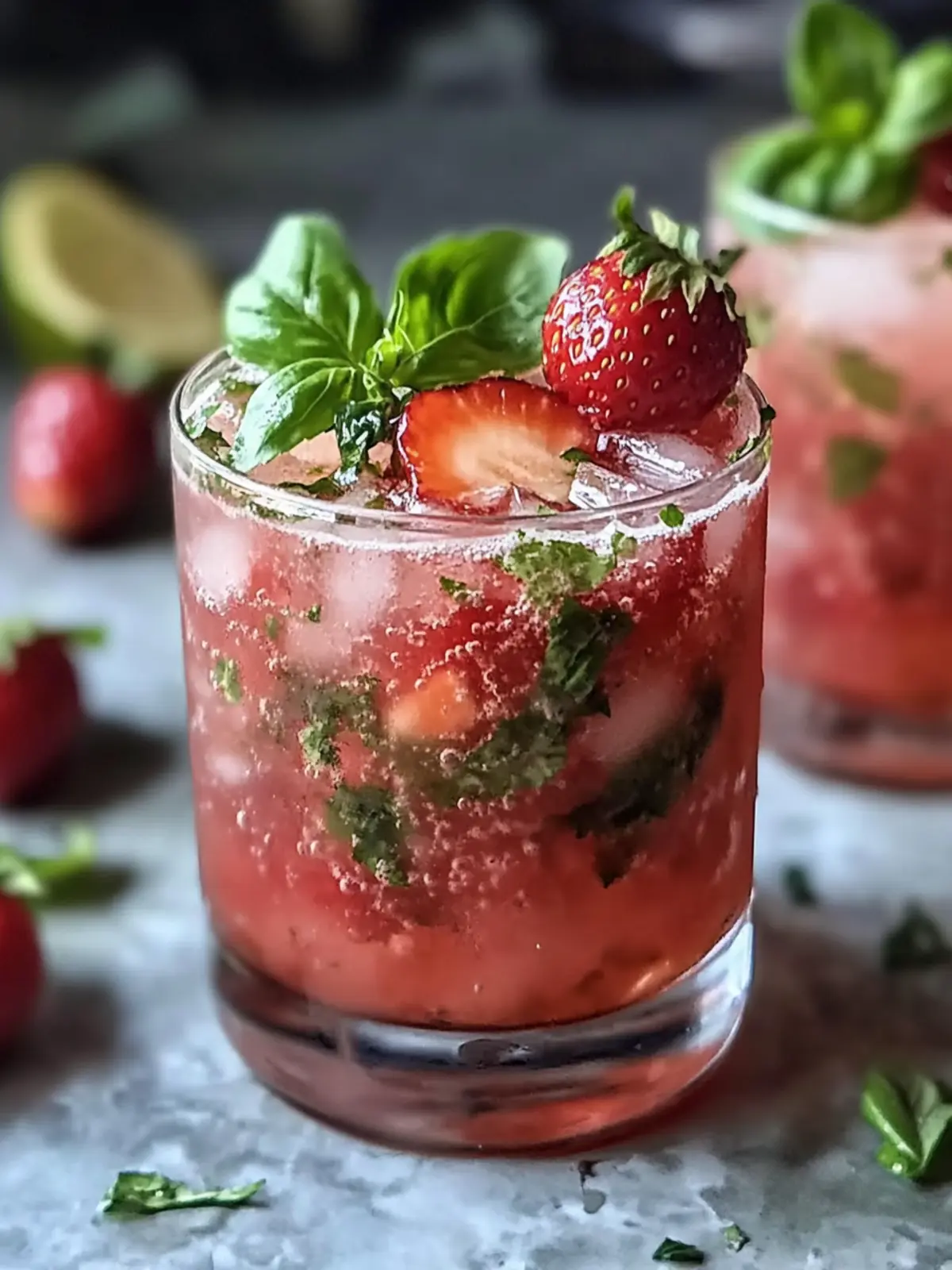 Refreshing Strawberry Basil Smash Cocktail Recipe for Summer Fun 4 Refreshing Strawberry Basil Smash Cocktail Recipe Easy Homemade Summer Drink