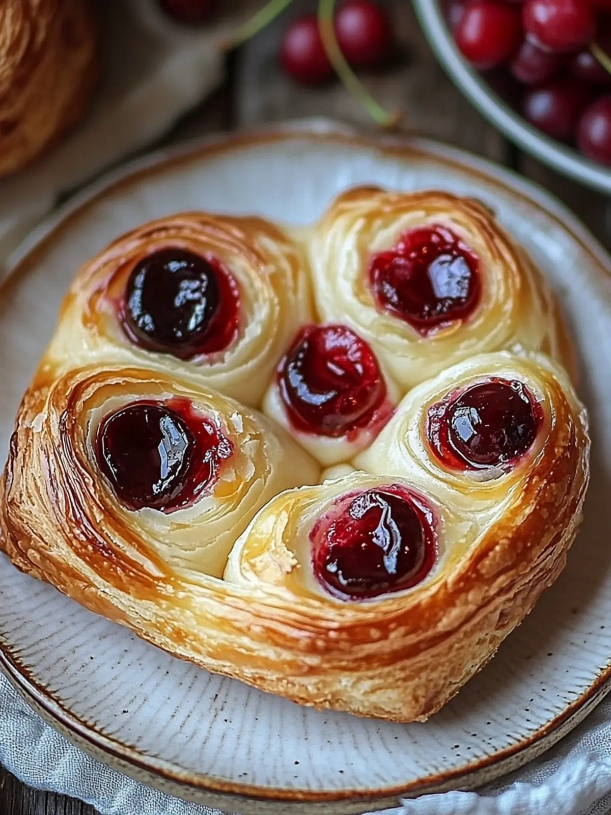 Whip Up Easy Cherry Cheese Danish in Just 30 Minutes! 4 Easy & Cherry Cheese Danish