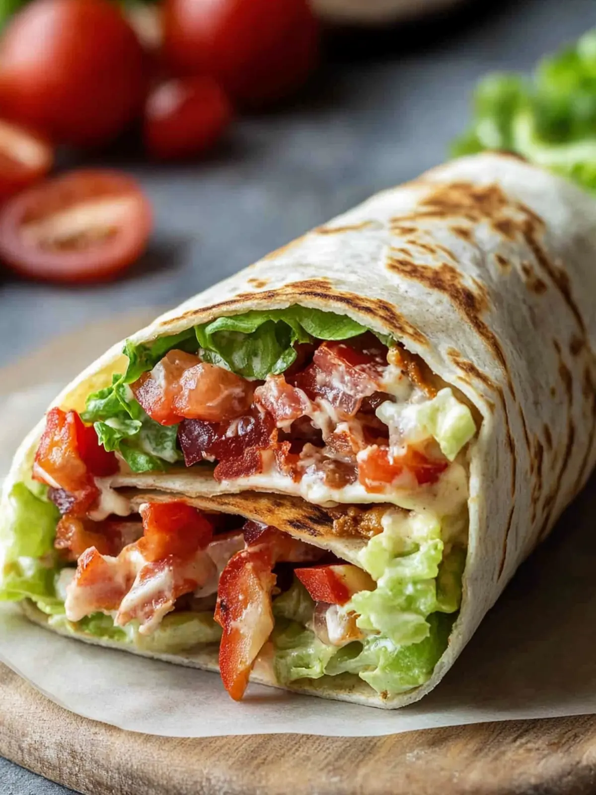 Gourmet BLT Wraps with Secret Sauce: A Flavorful Upgrade 2 Gourmet BLT Wraps with Secret Sauce