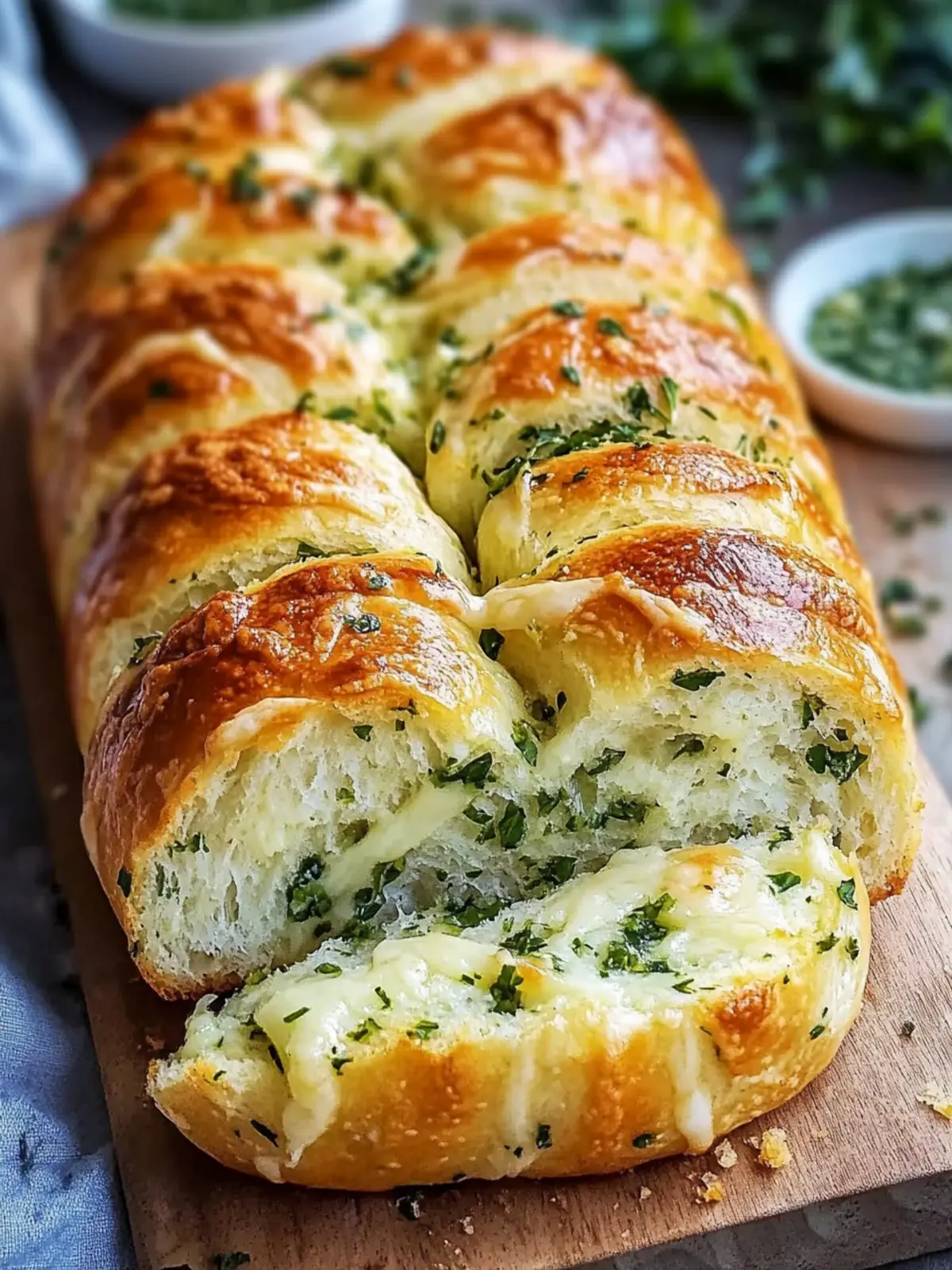 Swirled Garlic Herb and Cheese Bread: 10 Steps to Heaven 2 Swirled Garlic Herb and Cheese Bread: 10 Steps to Pure Bliss