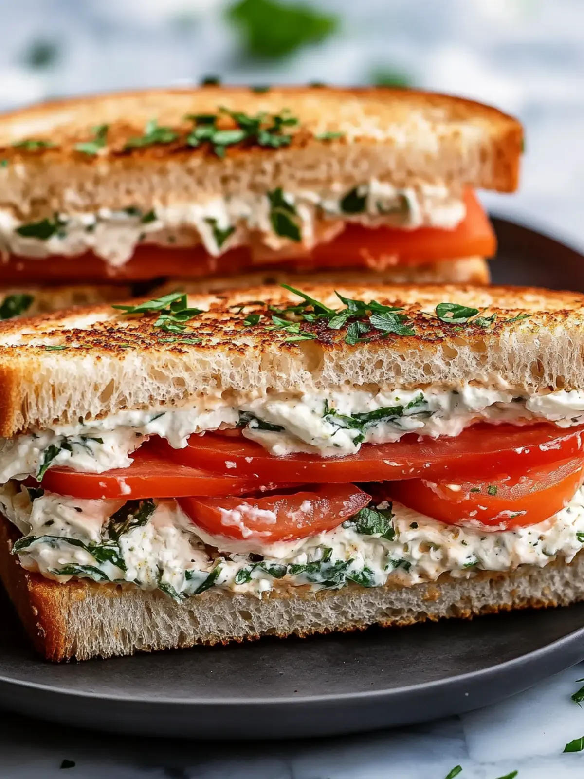 Delicious Summer Tomato Sandwich with Cream Cheese in 10 Minutes 5 SUMMER TOMATO SANDWICH WITH CREAM CHEESE