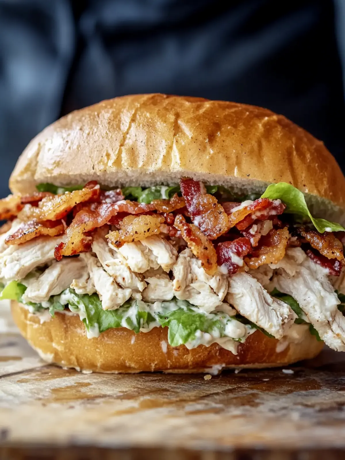 Chopped Chicken Bacon Ranch Sandwich: Quick Flavor Sensation 4 Chopped Chicken Bacon Ranch Sandwich