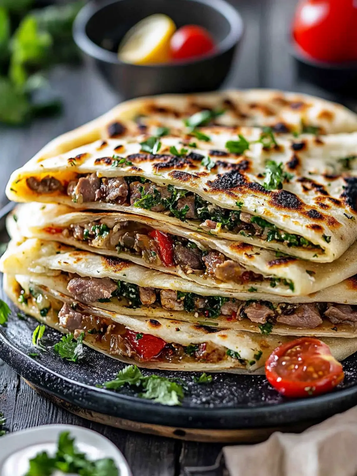 Delicious Turkish Gozleme with Lamb: Your New Family Favorite 4 Turkish Gozleme with Lamb